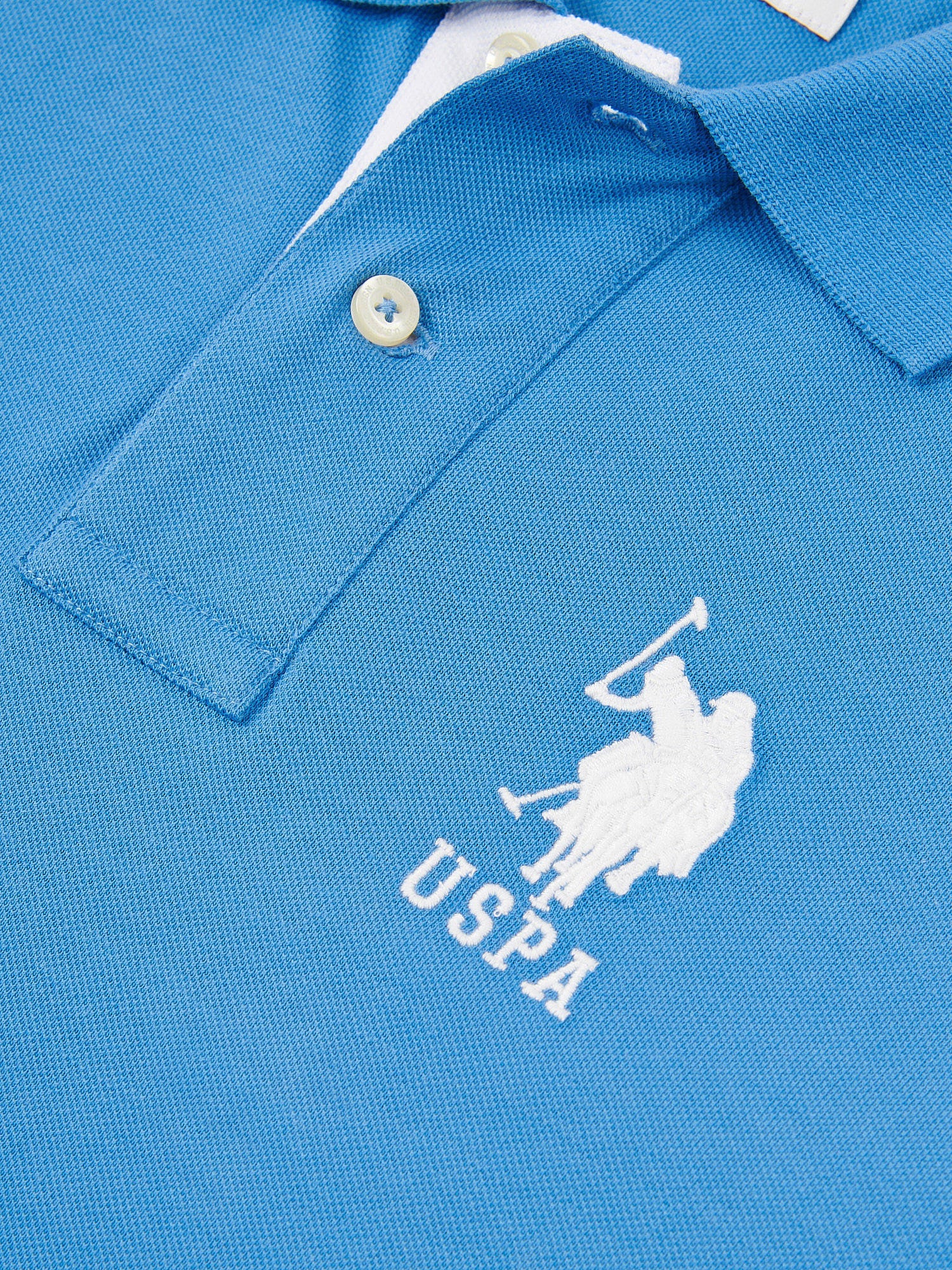 Mens Player 3 Polo Shirt Campanula - Image 7