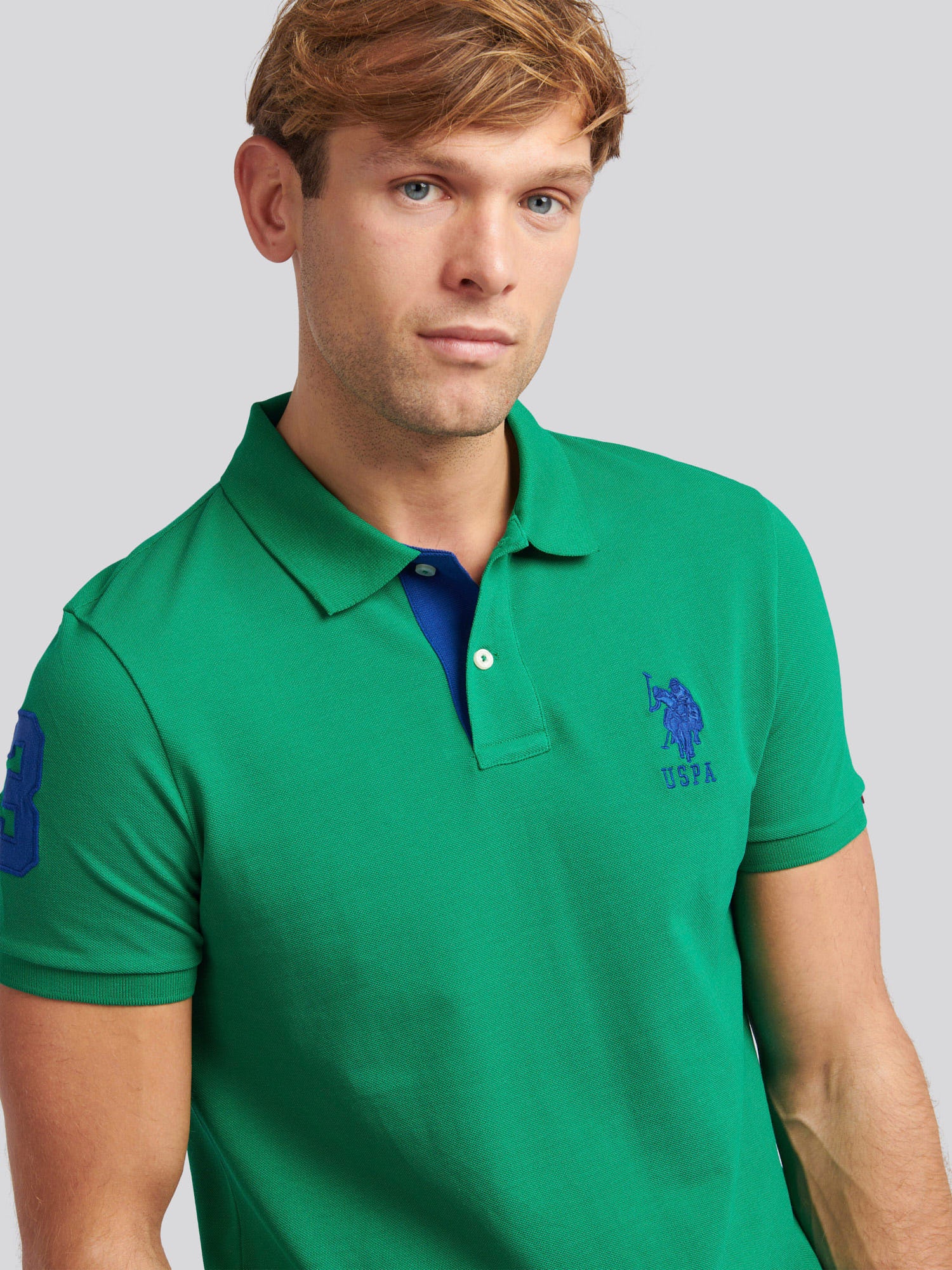 Mens Player 3 Polo Shirt Lush Meadow - Image 3