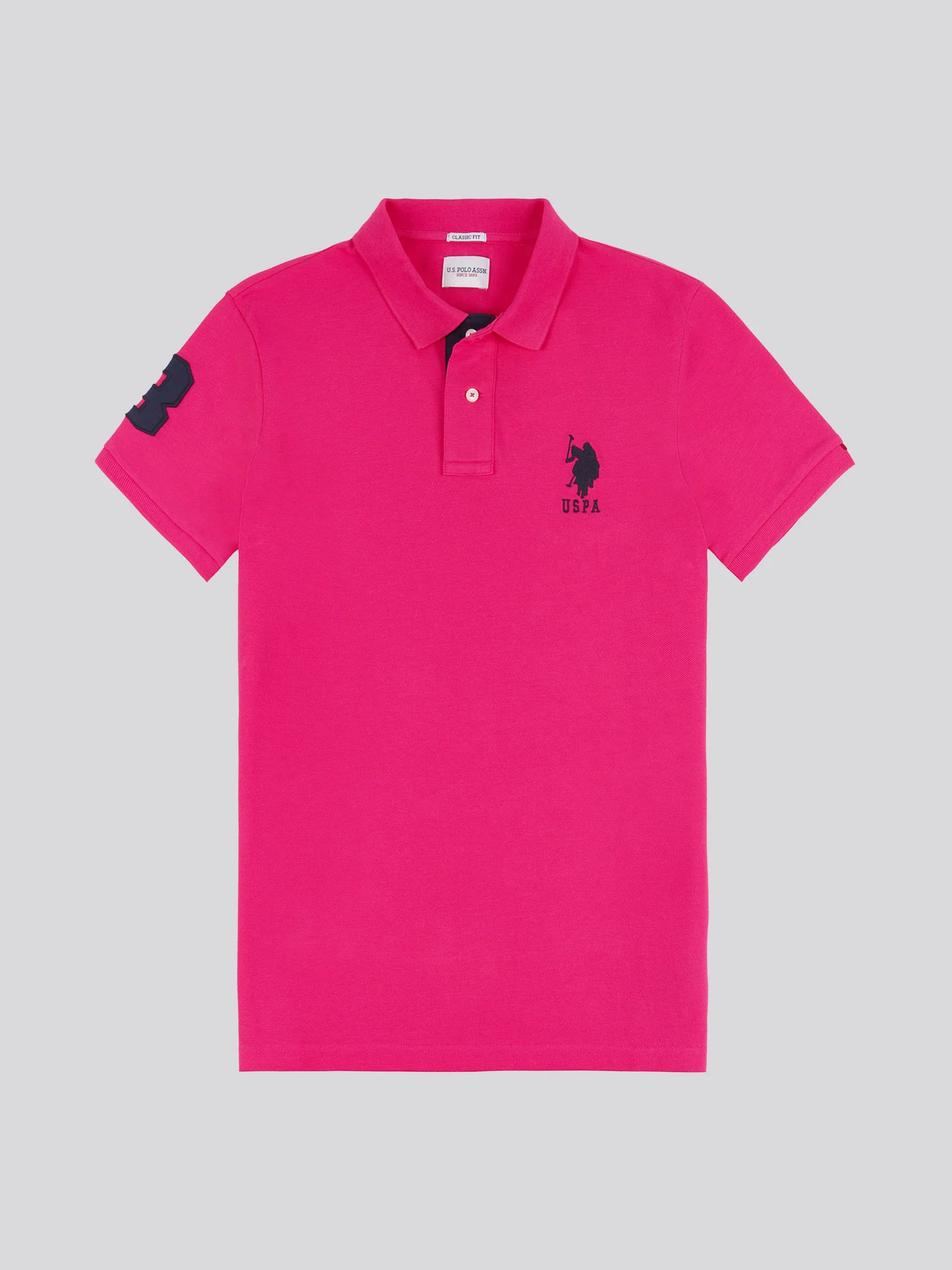 Mens Player 3 Polo Shirt Raspberry Sorbet - Image 6