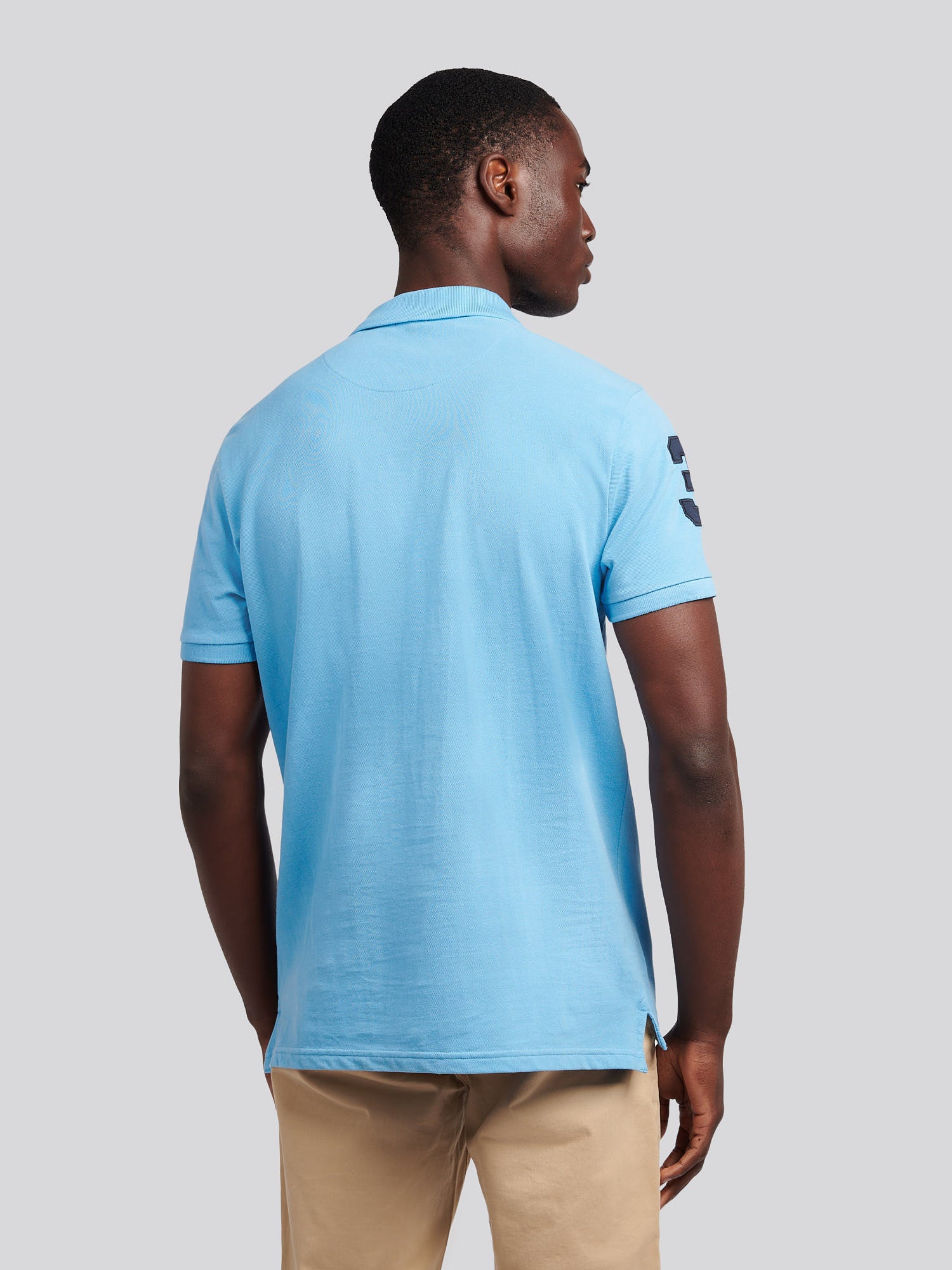 Mens Player 3 Polo Shirt Heritage Blue - Image 3
