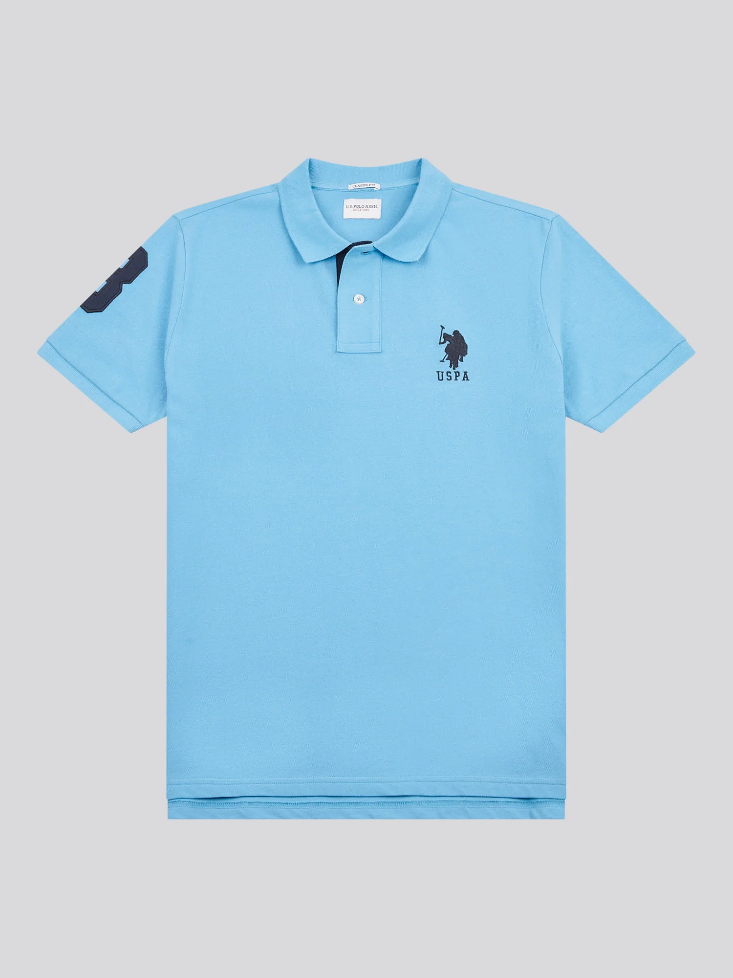Mens Player 3 Polo Shirt Heritage Blue - Image 6