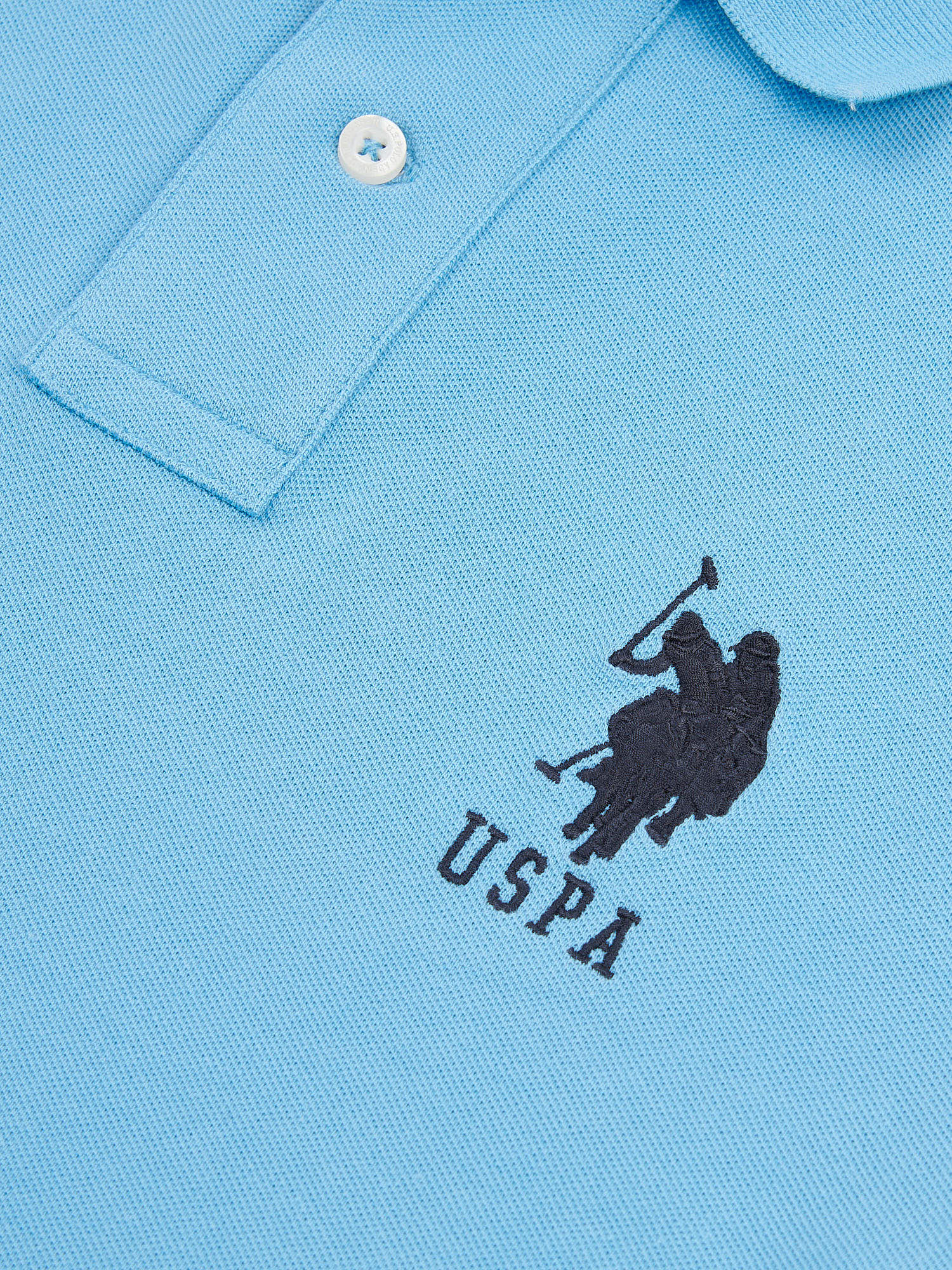 Mens Player 3 Polo Shirt Heritage Blue - Image 8