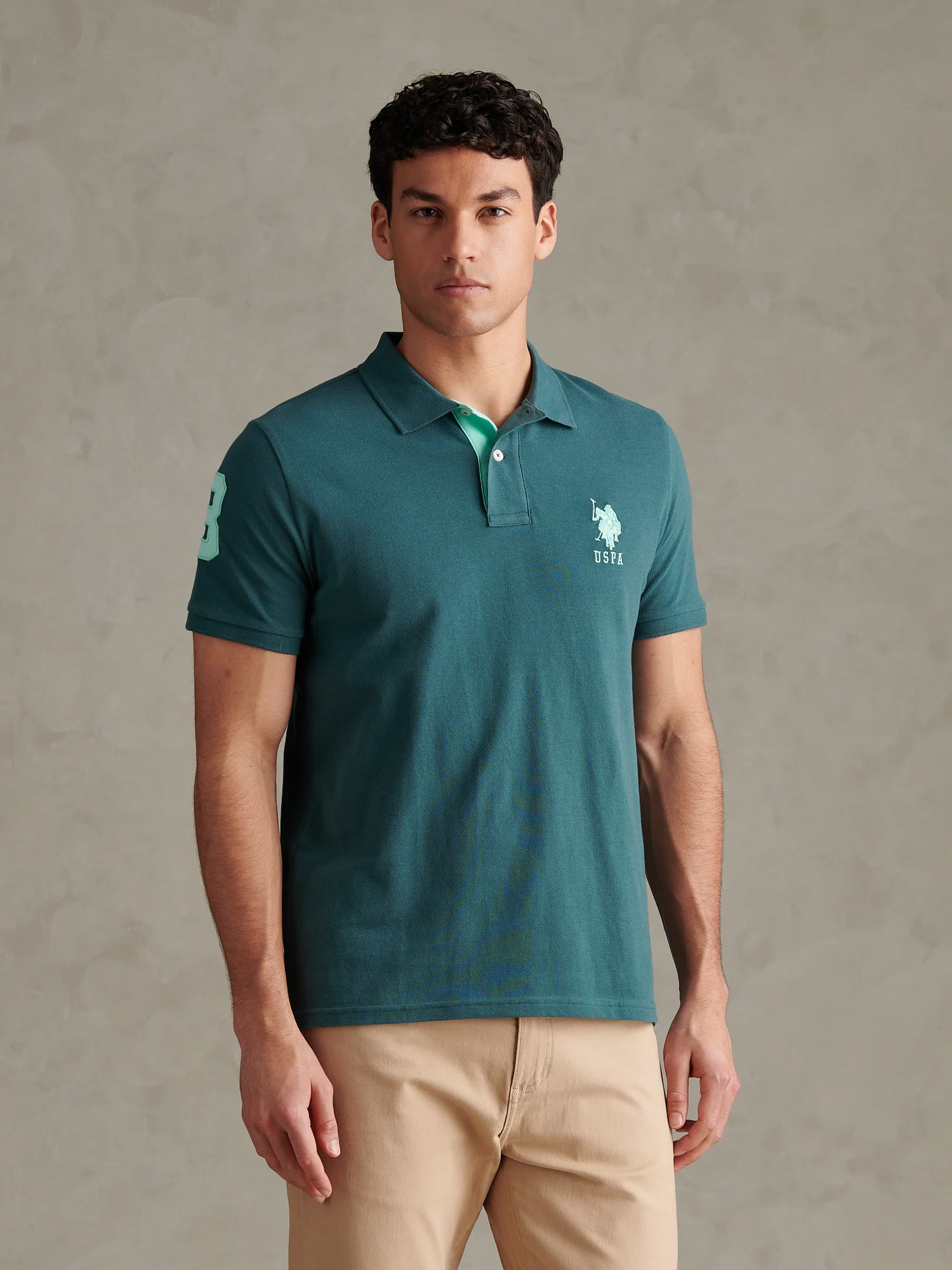 Mens Player 3 Polo Shirt Mediterranea