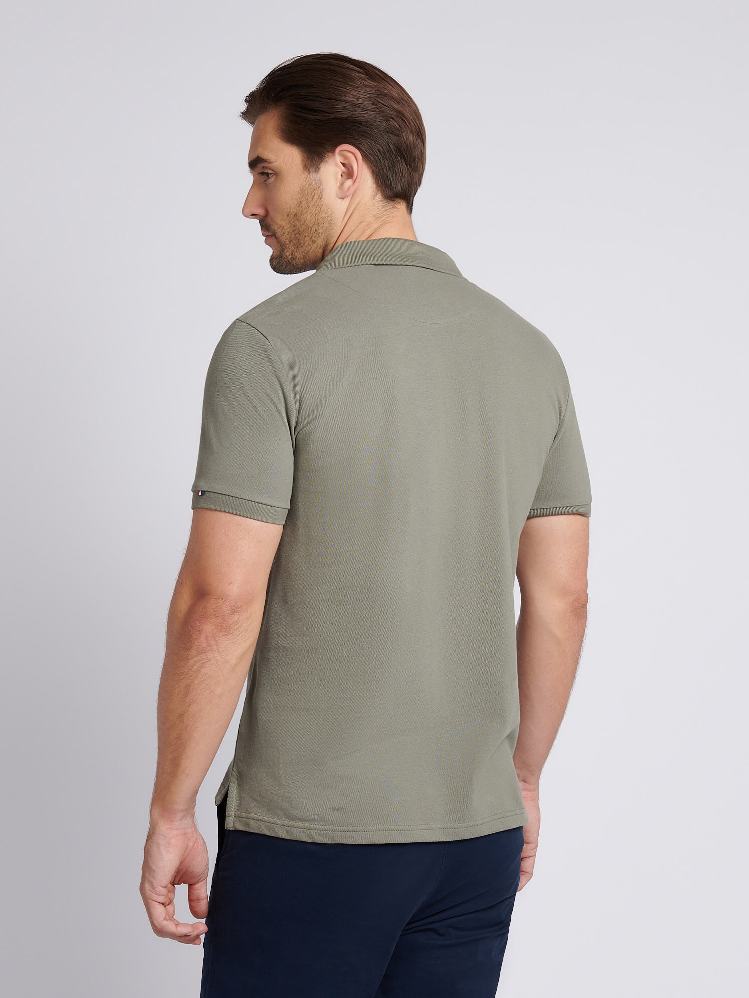 Mens Player 3 Polo Shirt Mulled Basil - Image 4