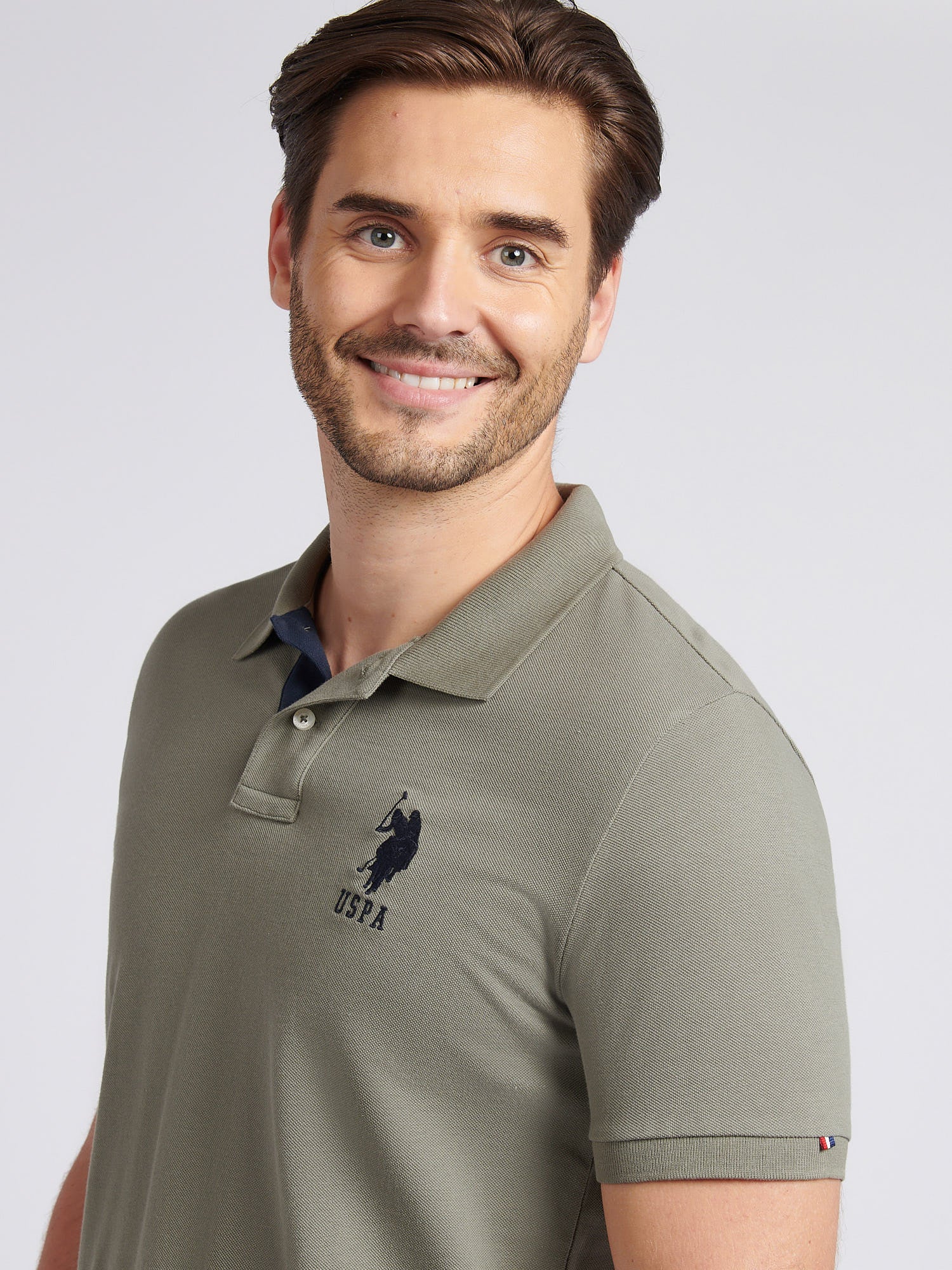 Mens Player 3 Polo Shirt Mulled Basil - Image 5