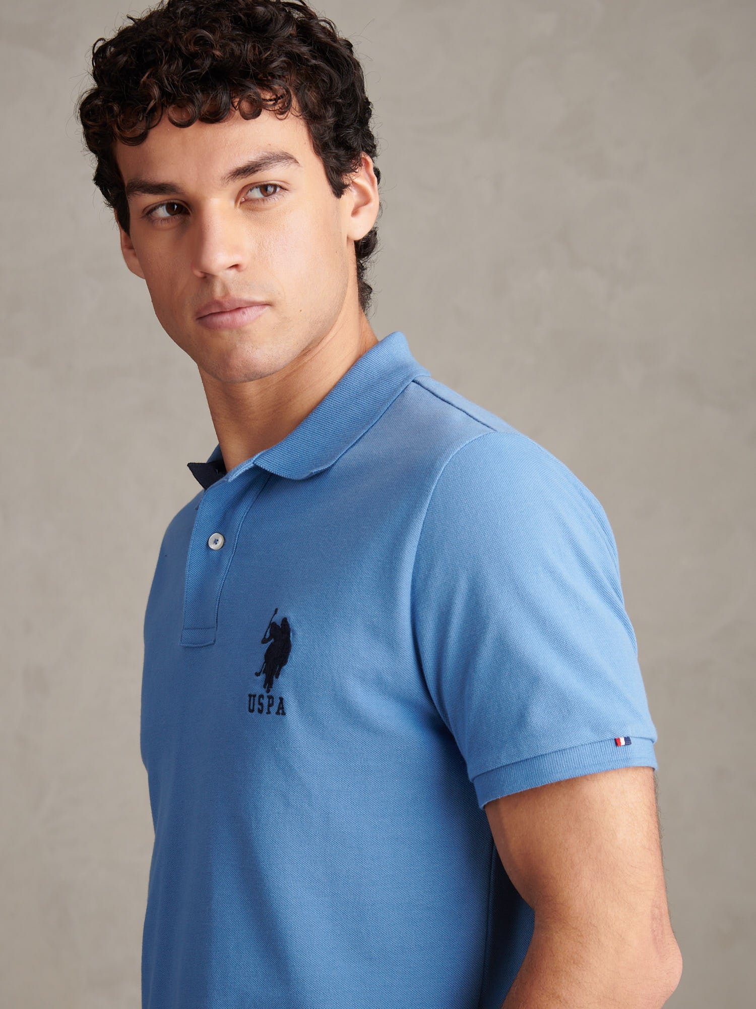 Mens Player 3 Polo Shirt Riviera - Image 2