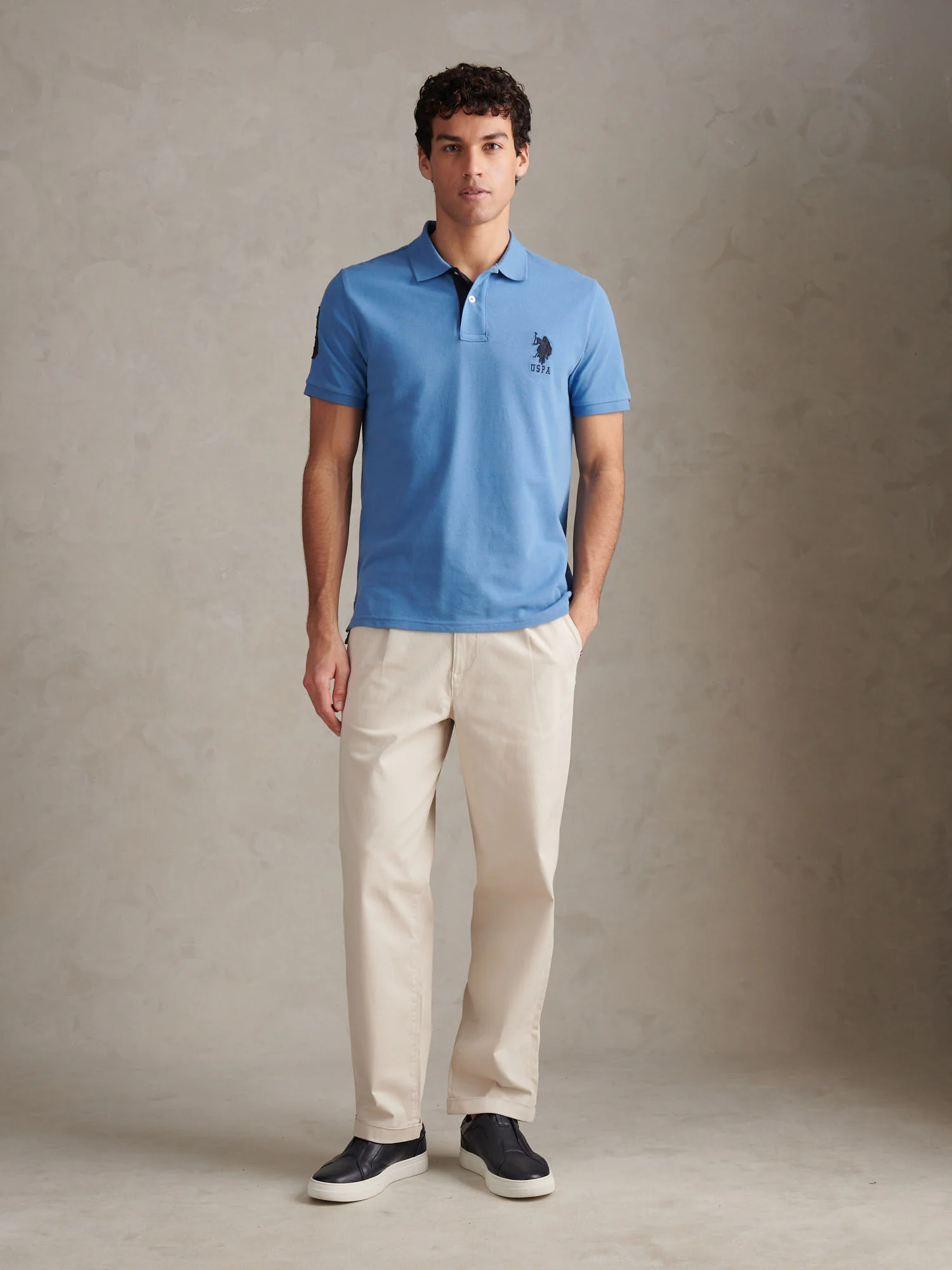Mens Player 3 Polo Shirt Riviera - Image 3