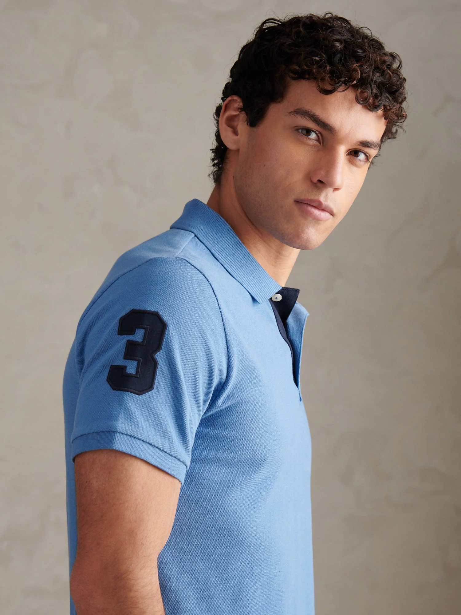 Mens Player 3 Polo Shirt Riviera - Image 5