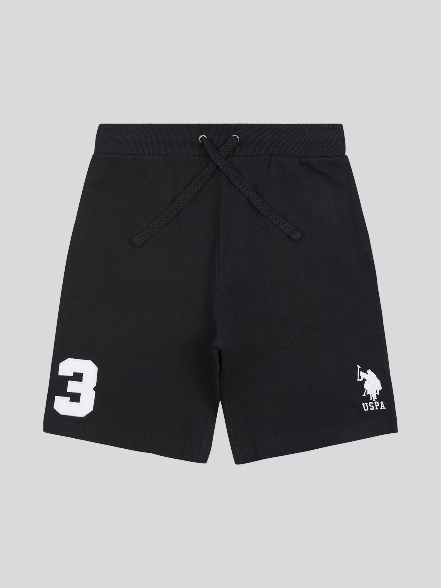 Mens Player 3 Sweat Shorts Black Bright White DHM - Image 6
