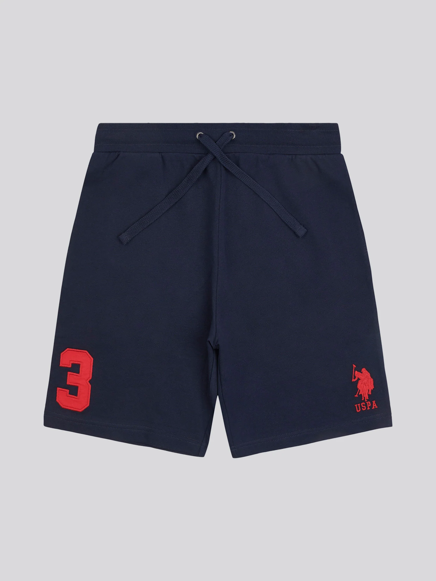 Mens Player 3 Sweat Shorts Dark Sapphire Navy / Haute Red DHM - Image 8