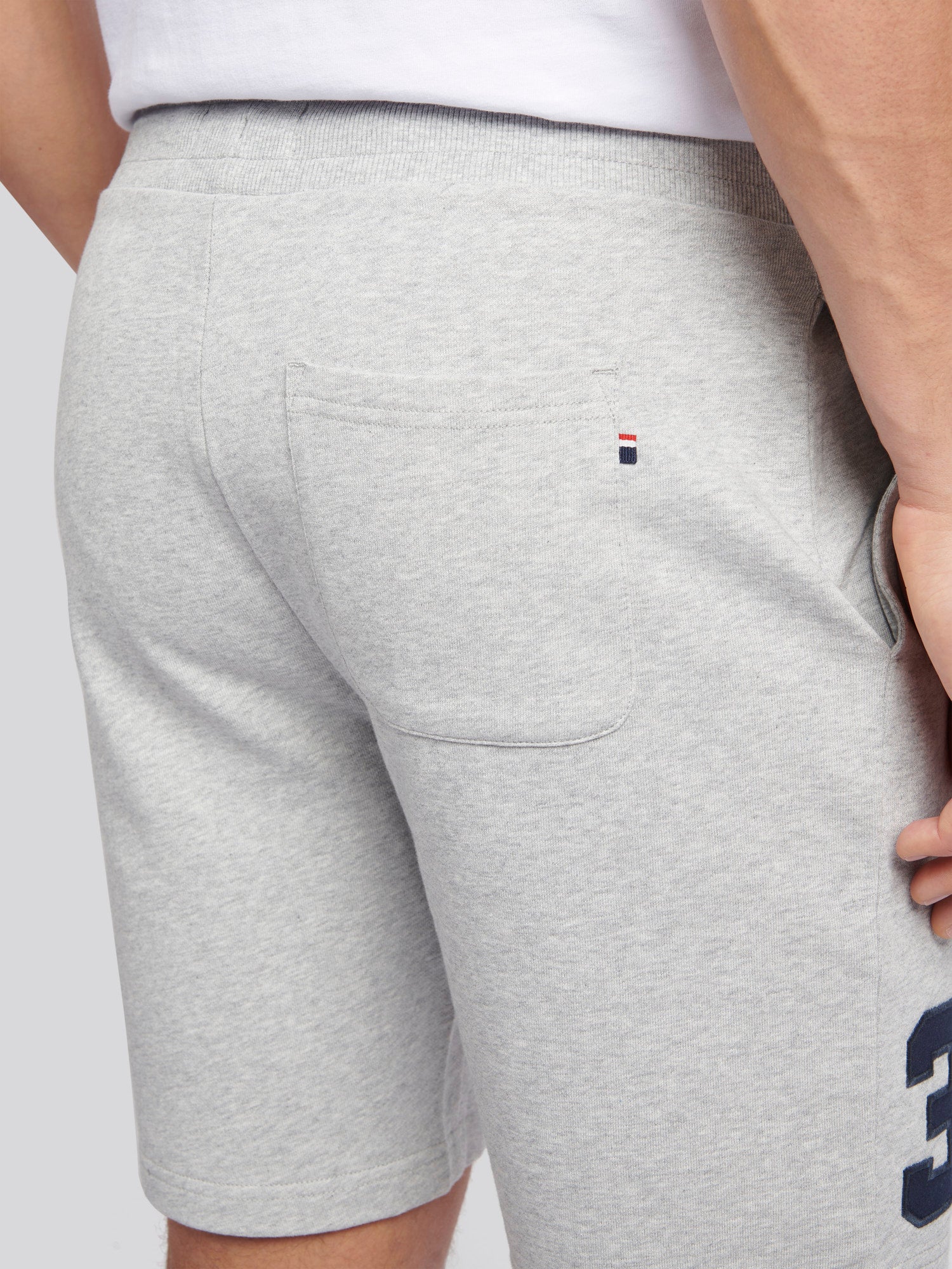 Mens Player 3 Sweat Shorts Mid Grey Marl - Image 6