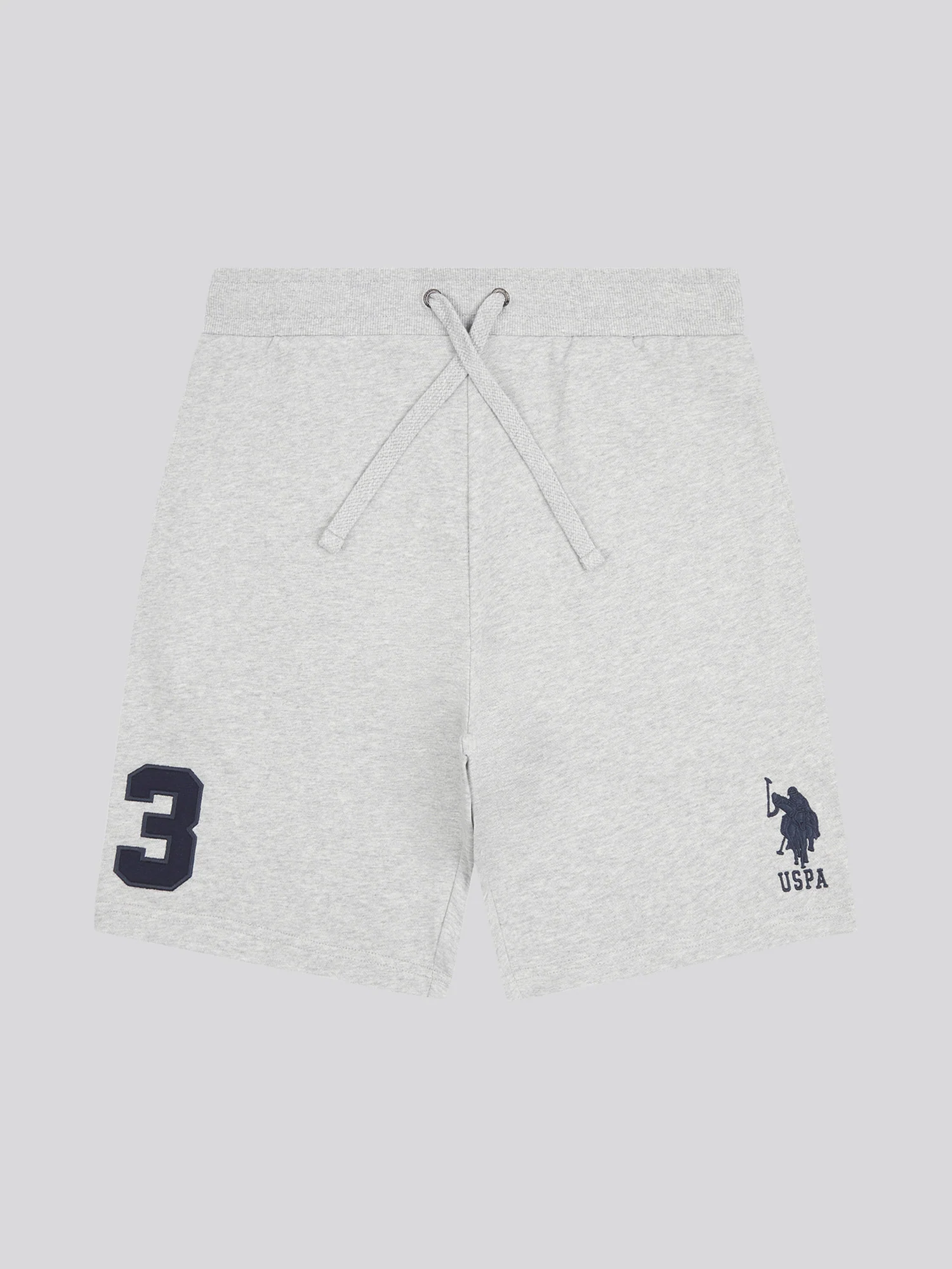 Mens Player 3 Sweat Shorts Mid Grey Marl - Image 7