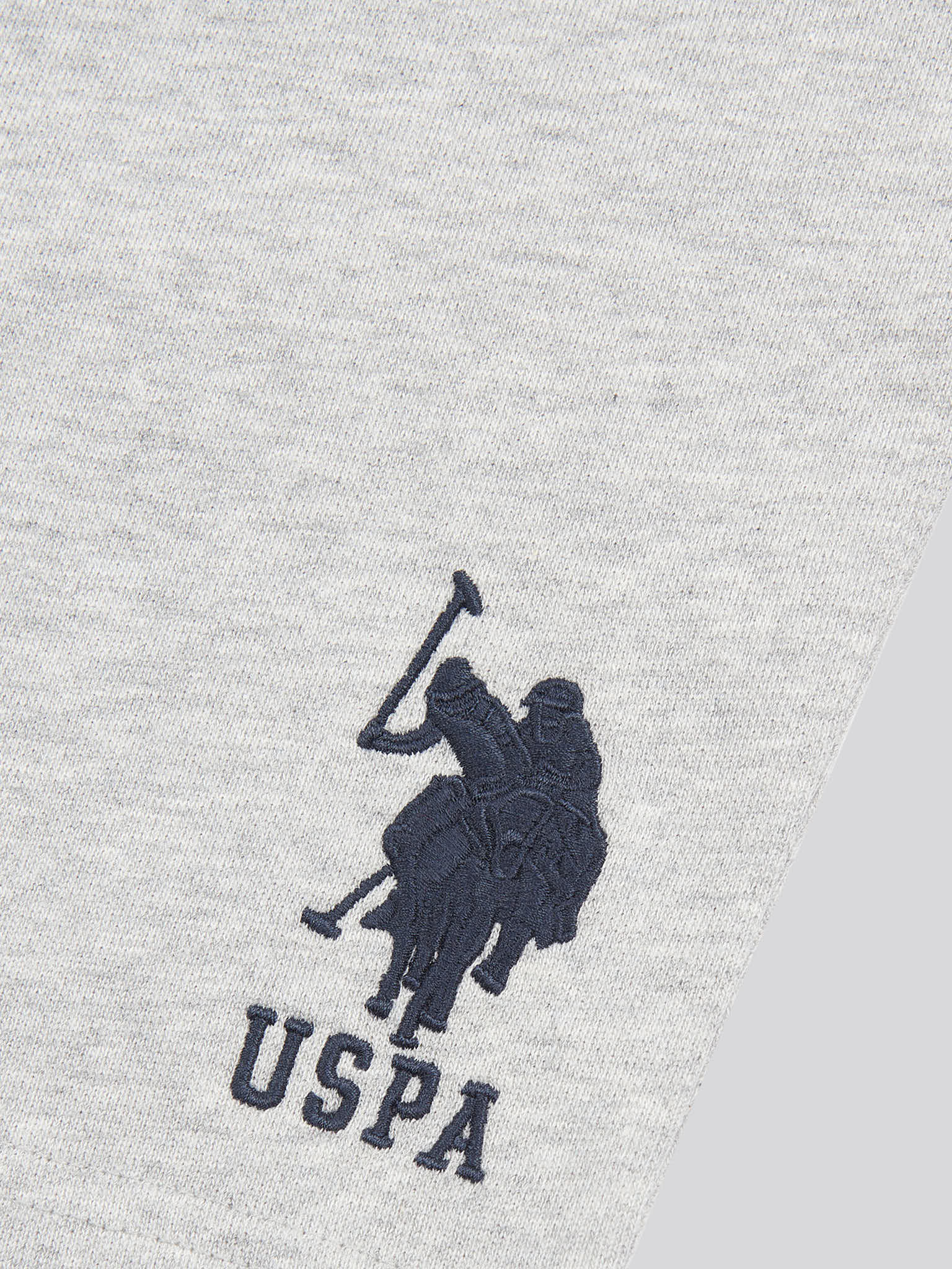 Mens Player 3 Sweat Shorts Mid Grey Marl - Image 8