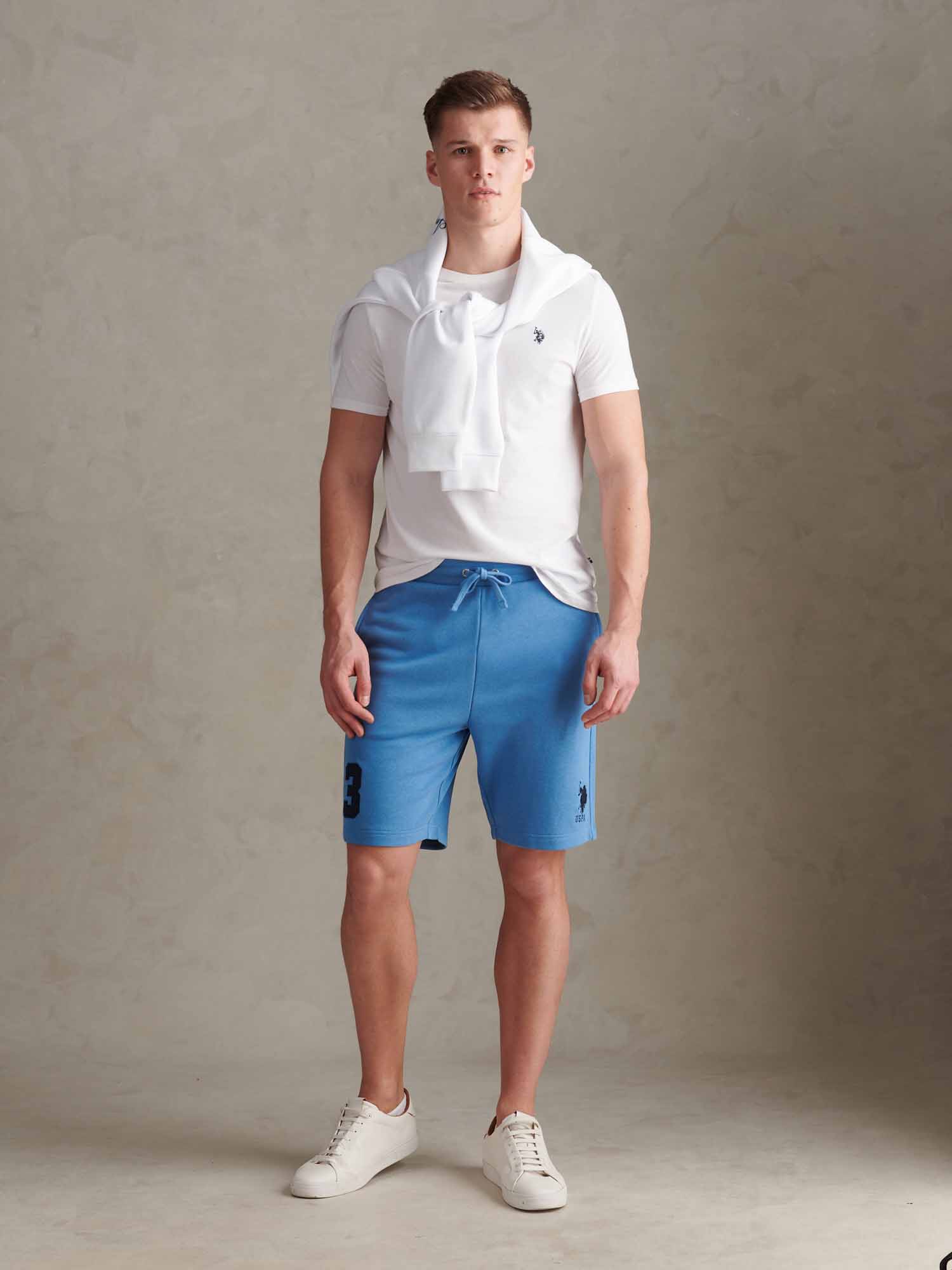 Mens Player 3 Sweat Shorts Riviera - Image 2