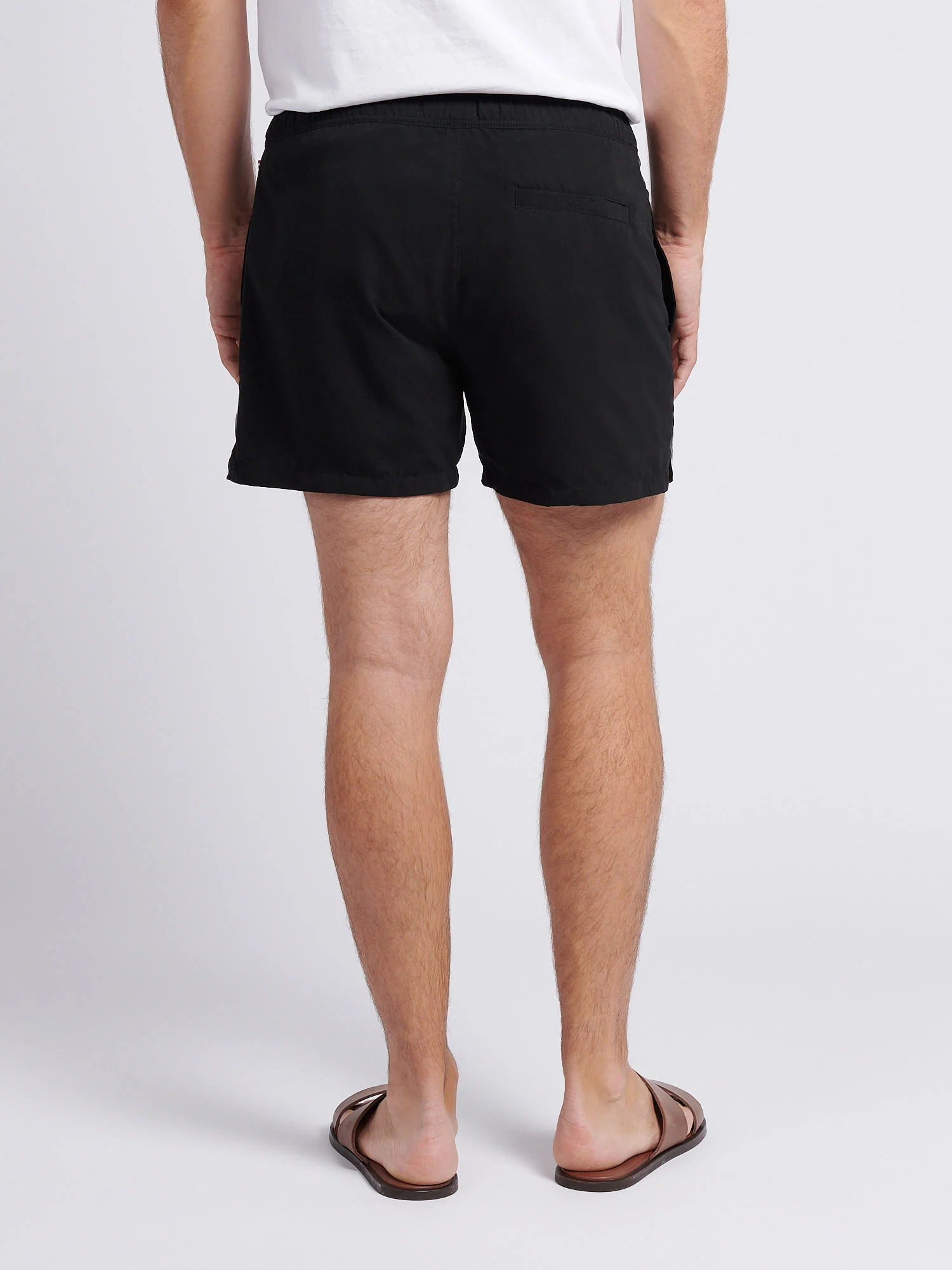 Mens Player 3 Swim Short Black Bright White DHM - Image 5