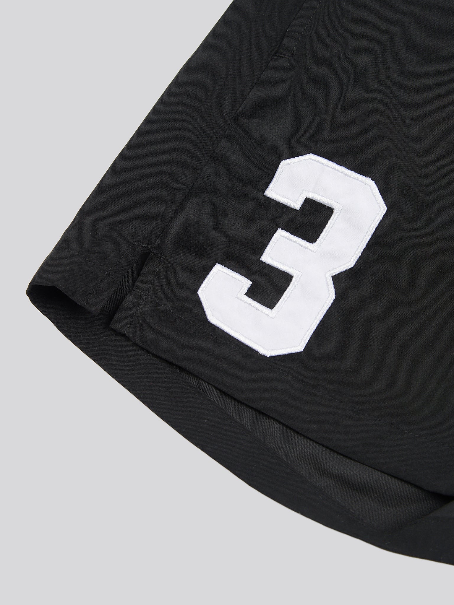 Mens Player 3 Swim Short Black Bright White DHM - Image 9