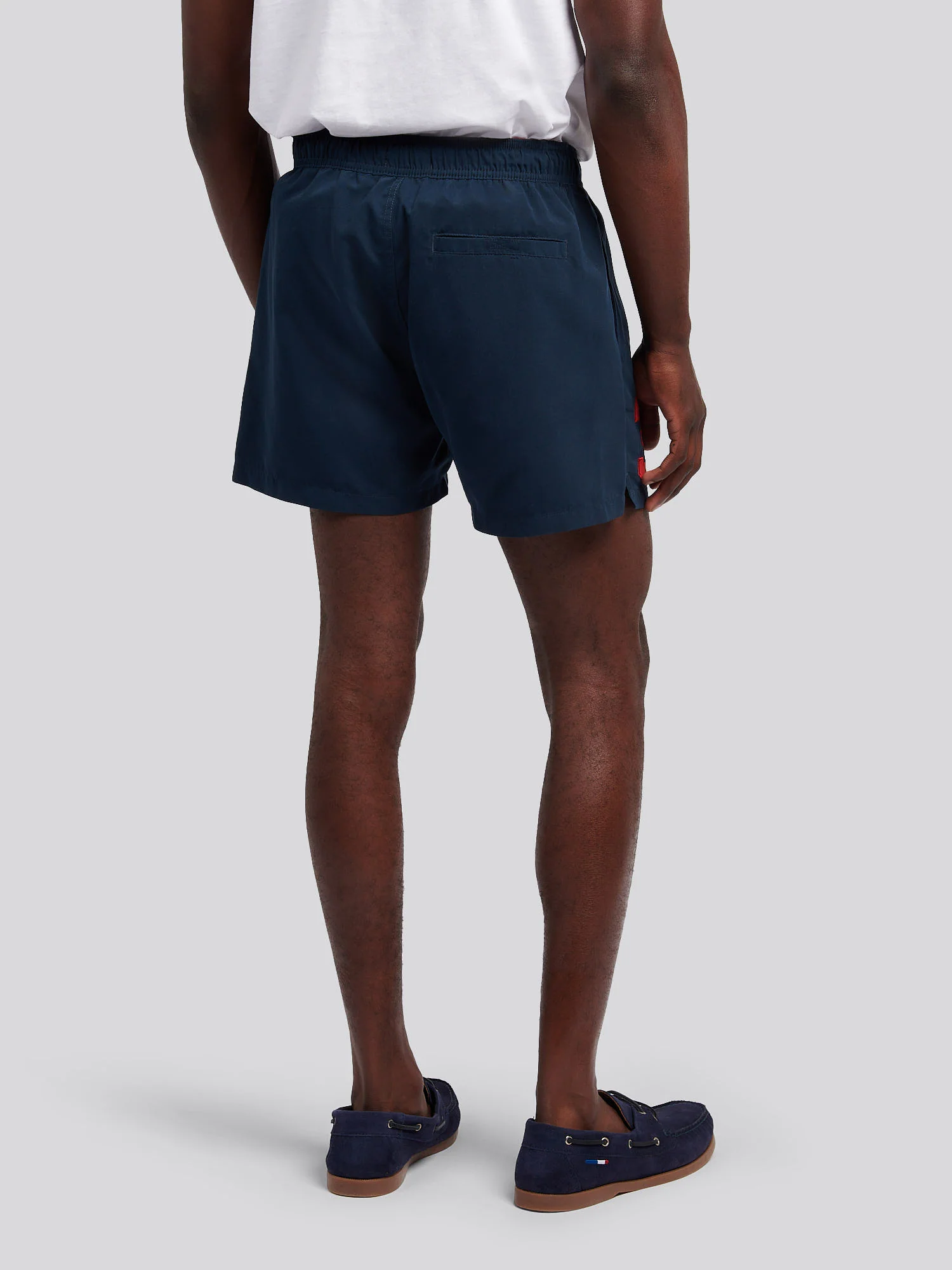 Mens Player 3 Swim Short Dark Sapphire Navy / Haute Red DHM - Image 3