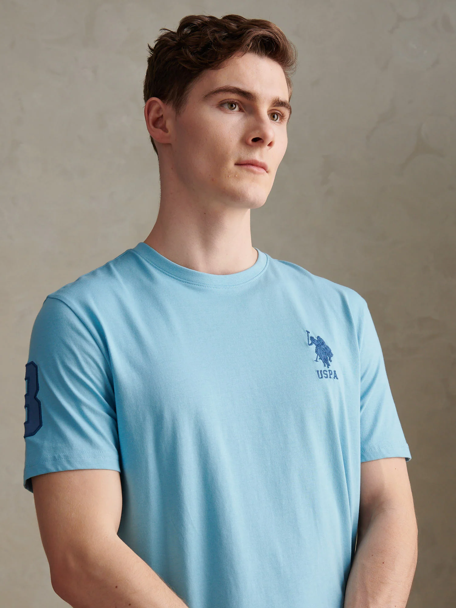 Mens Player 3 T-Shirt Air Blue - Image 2