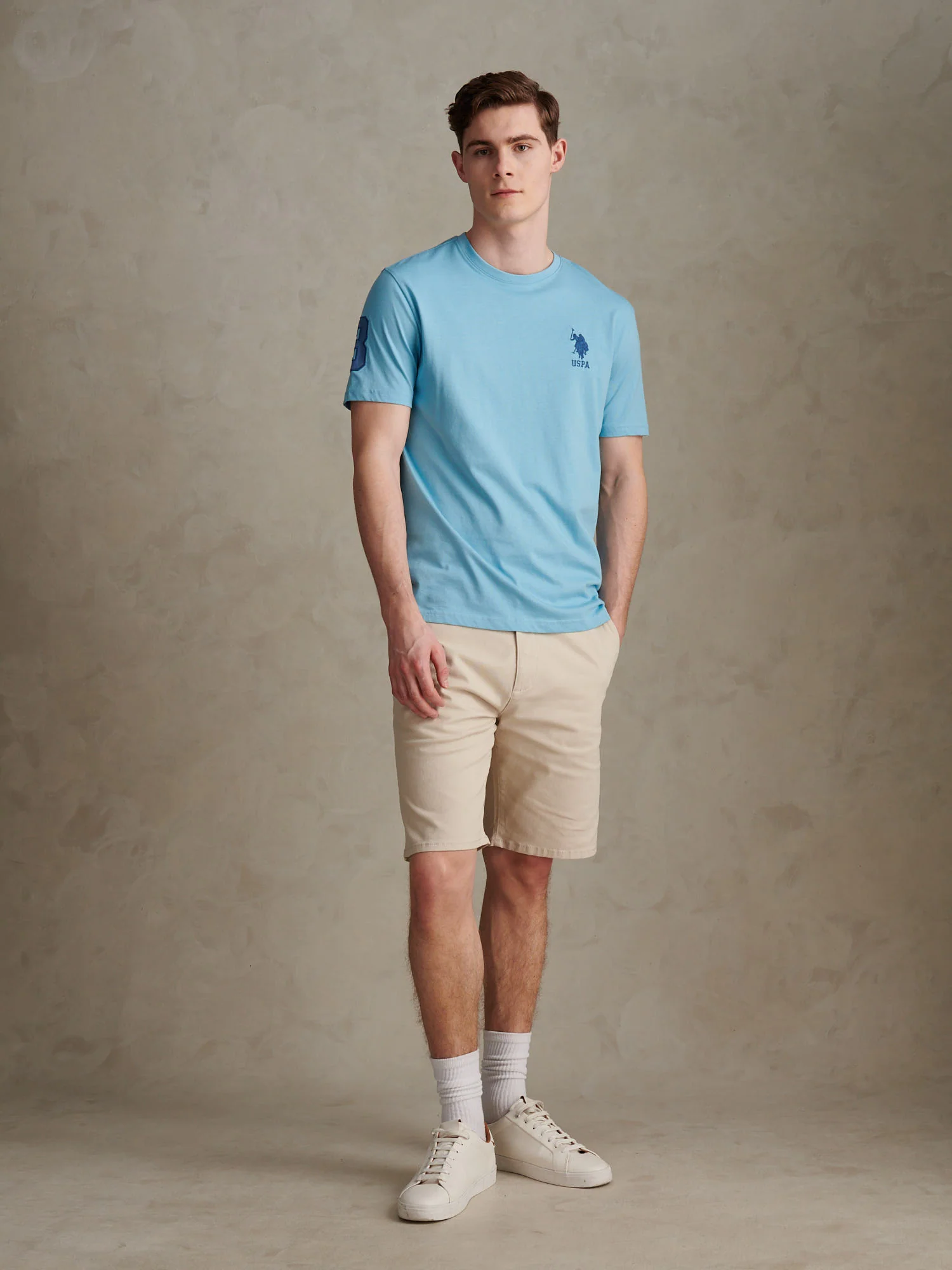 Mens Player 3 T-Shirt Air Blue - Image 3