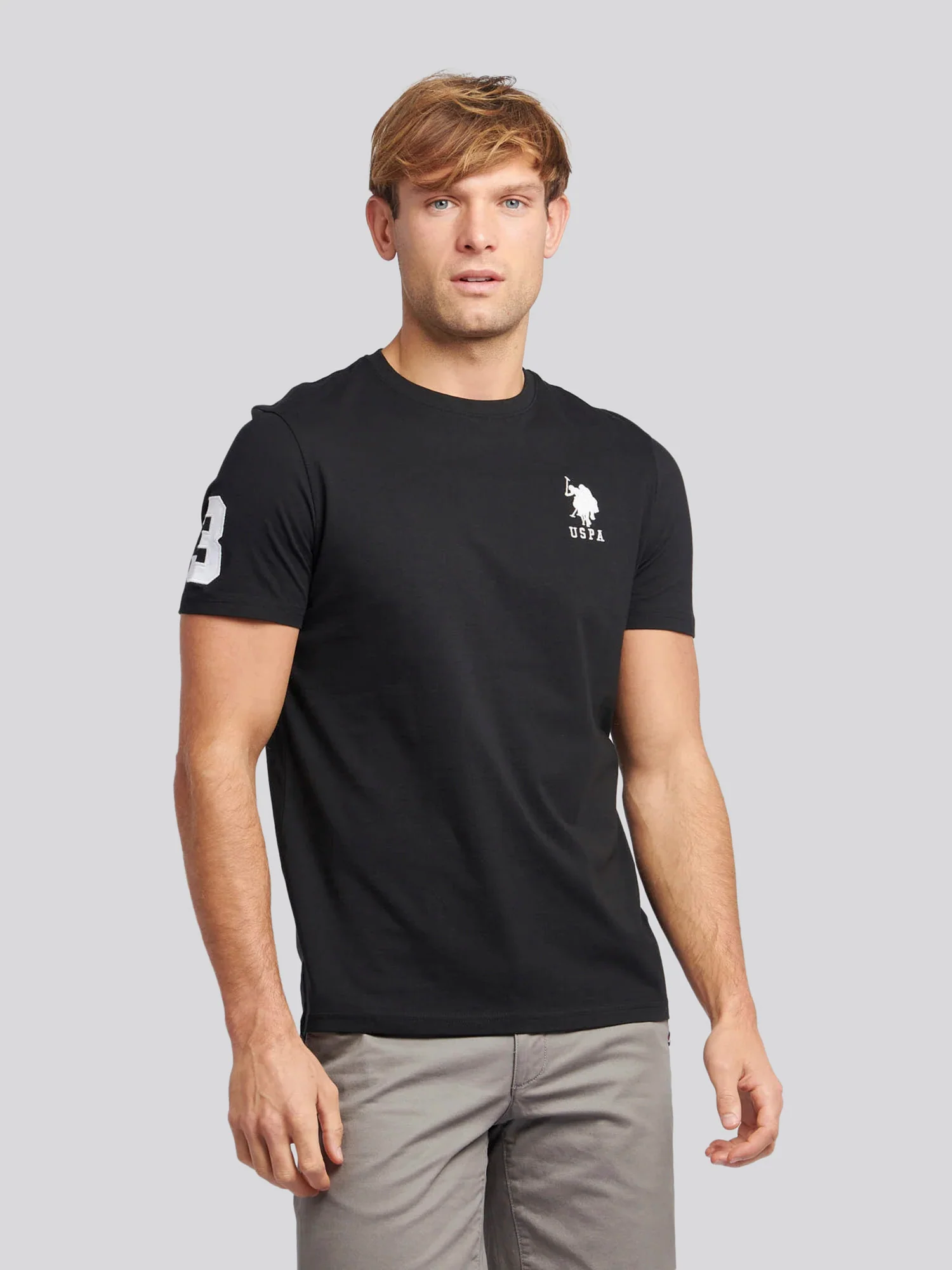 Mens Player 3 T-Shirt Black Bright White DHM
