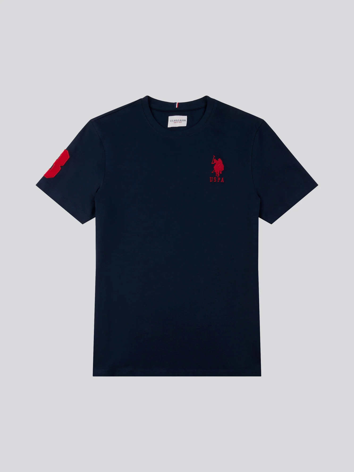 Mens Player 3 T-Shirt Dark Sapphire Navy / Haute Red DHM - Image 6