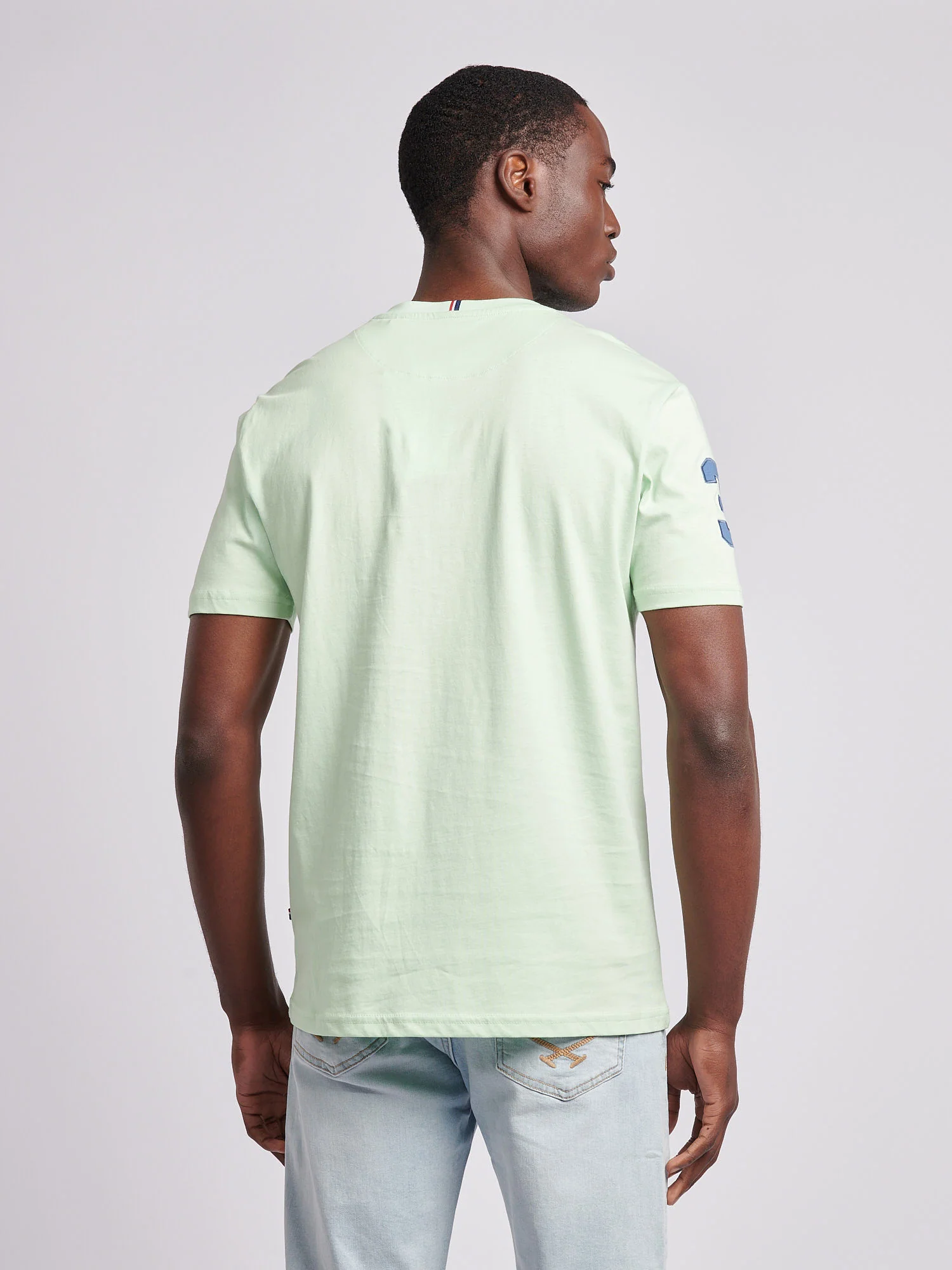Mens Player 3 T-Shirt Pastel Green - Image 4