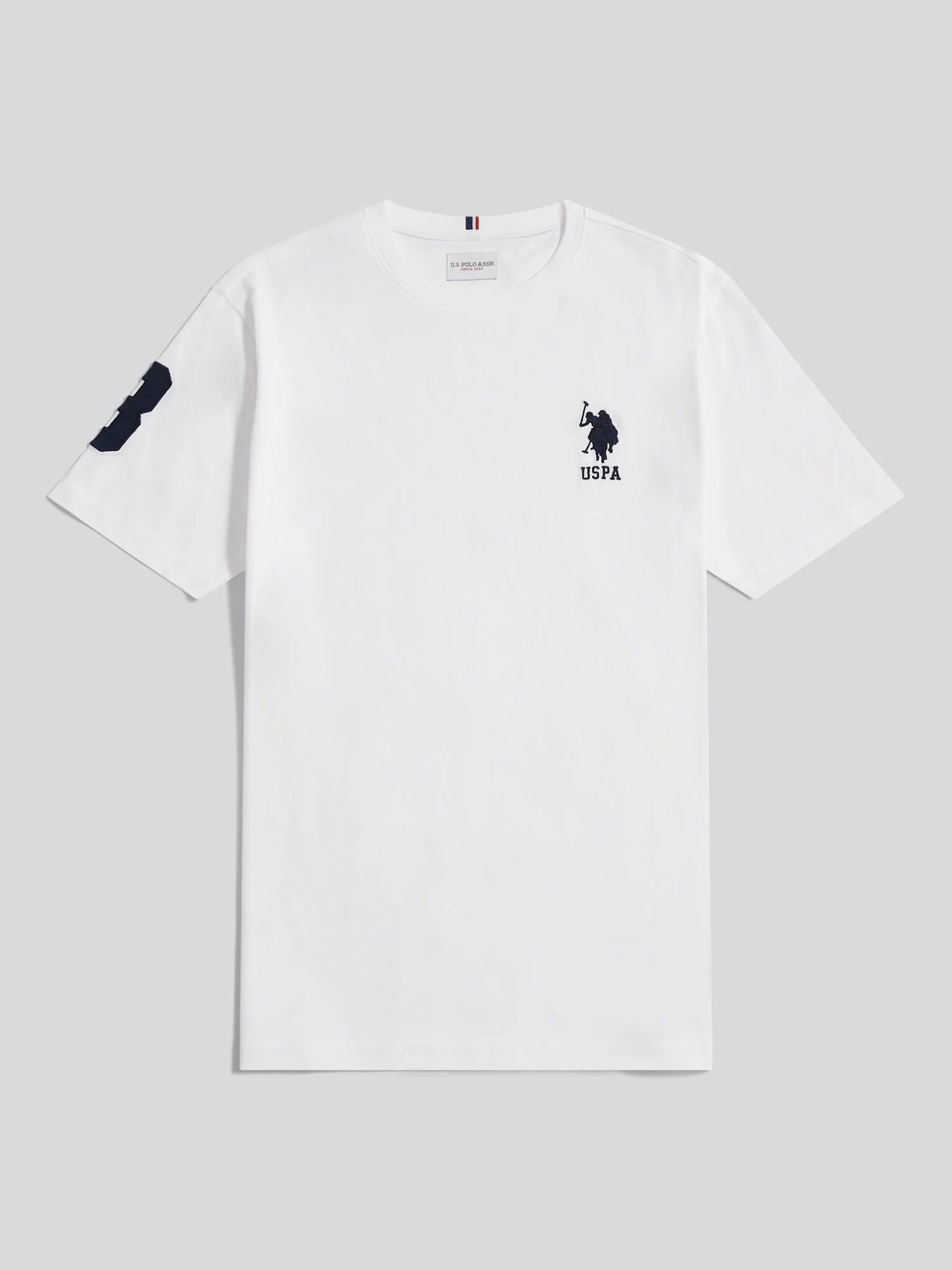 Mens Player 3 T-Shirt White / Dark Sapphire Navy DHM - Image 5