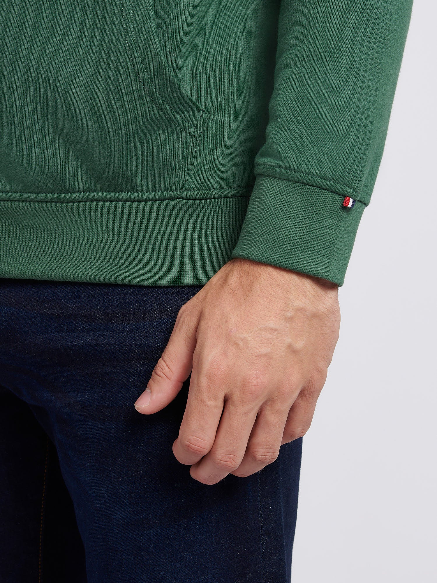 Mens Player 3 Zip Hoodie in Pineneedle - Image 6