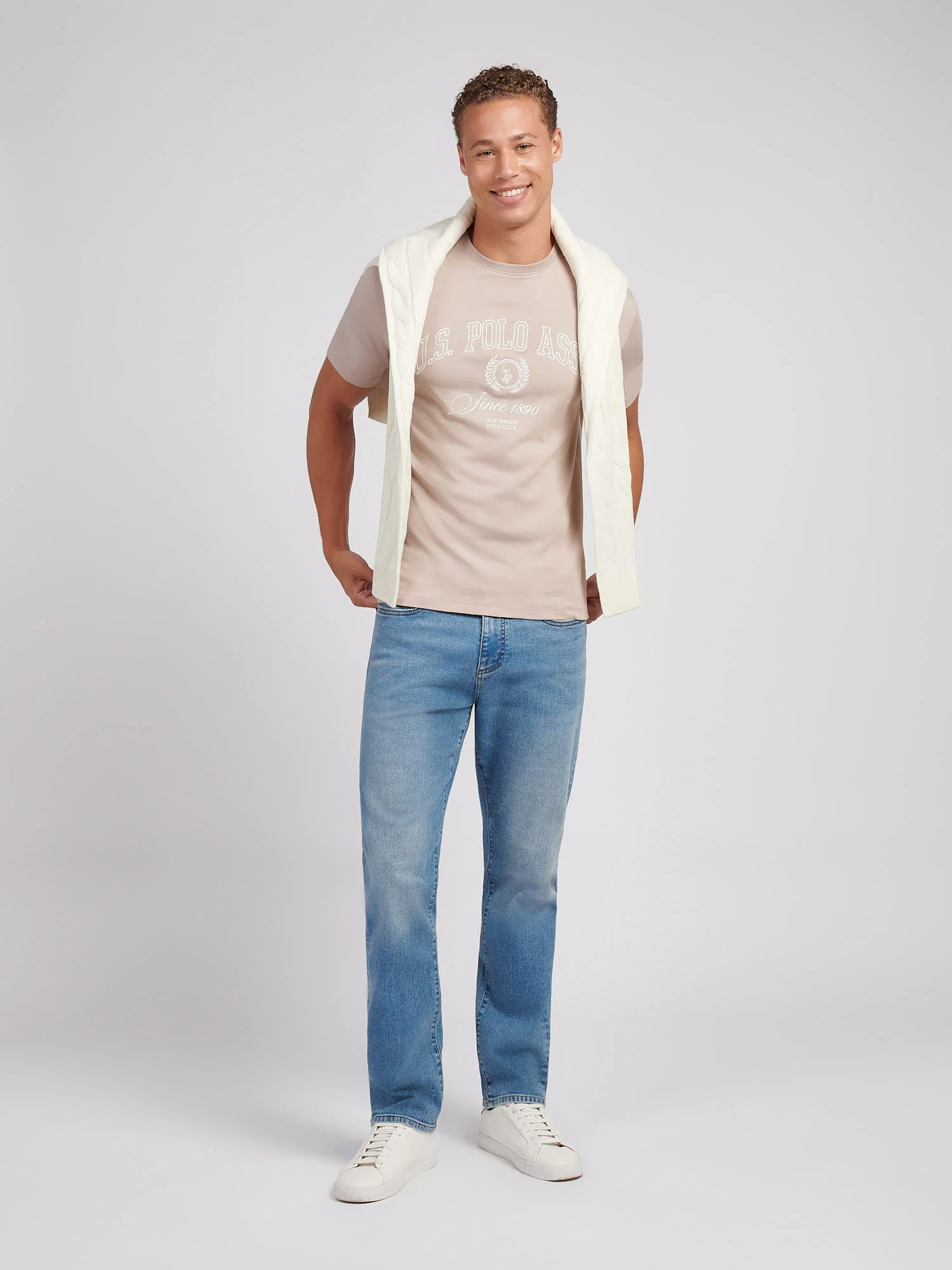 Mens Premium Graphic T-Shirt in Atmosphere - Image 3
