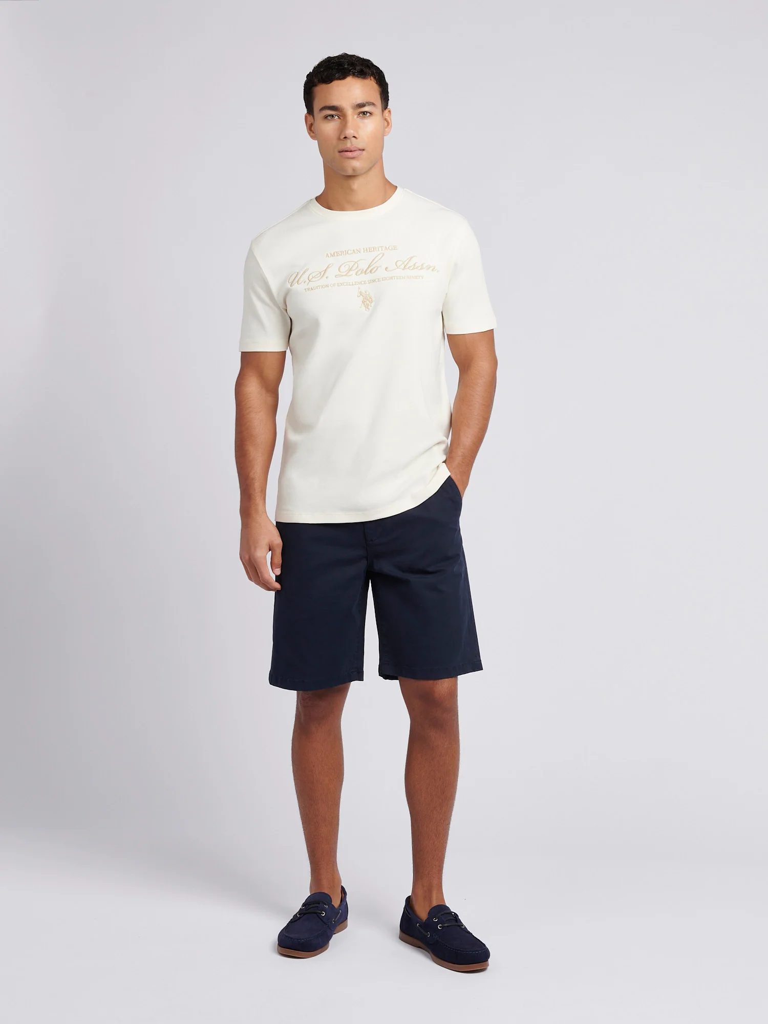 Mens Premium Graphic T-Shirt in Whisper White - Image 3