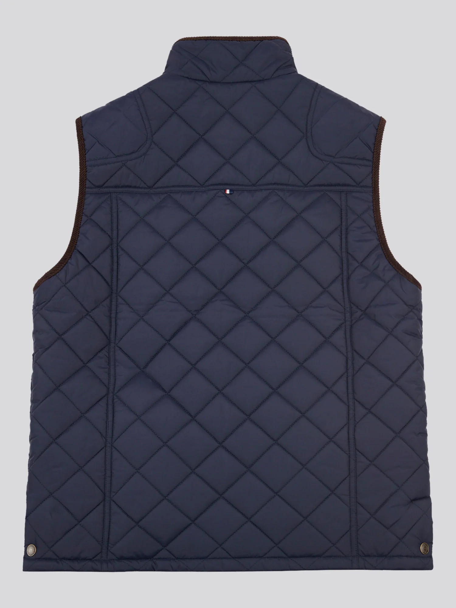 Mens Quilted Country Gilet Dark Sapphire Navy - Image 8
