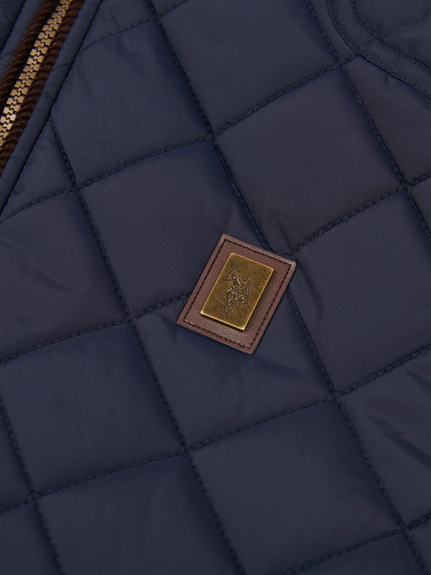 Mens Quilted Country Gilet Dark Sapphire Navy - Image 9