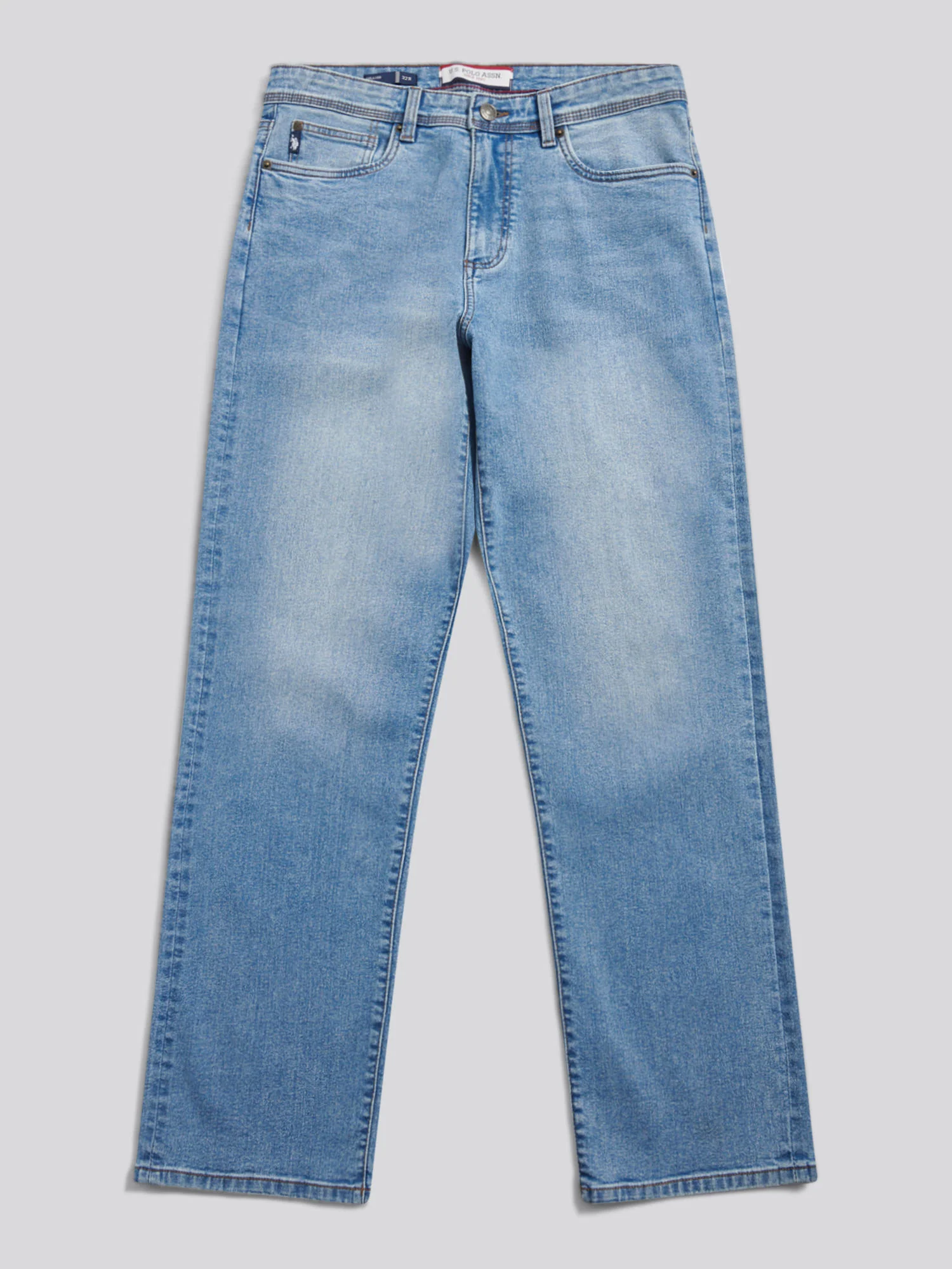 Mens Relaxed Fit Jean Blue Wash - Image 7