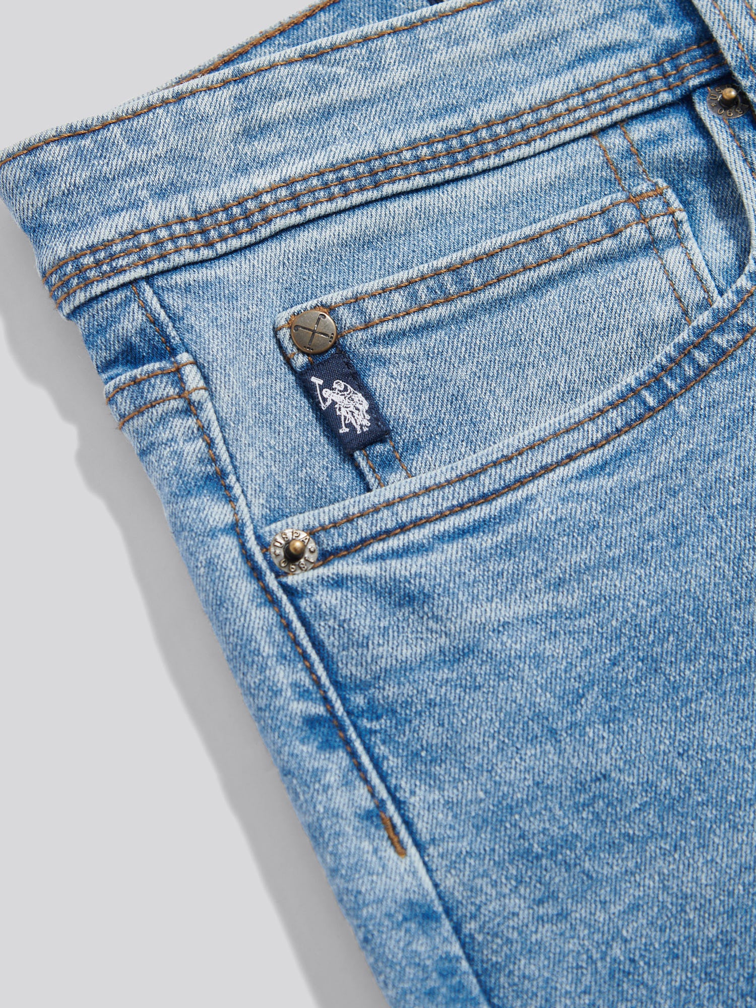 Mens Relaxed Fit Jean Blue Wash - Image 9