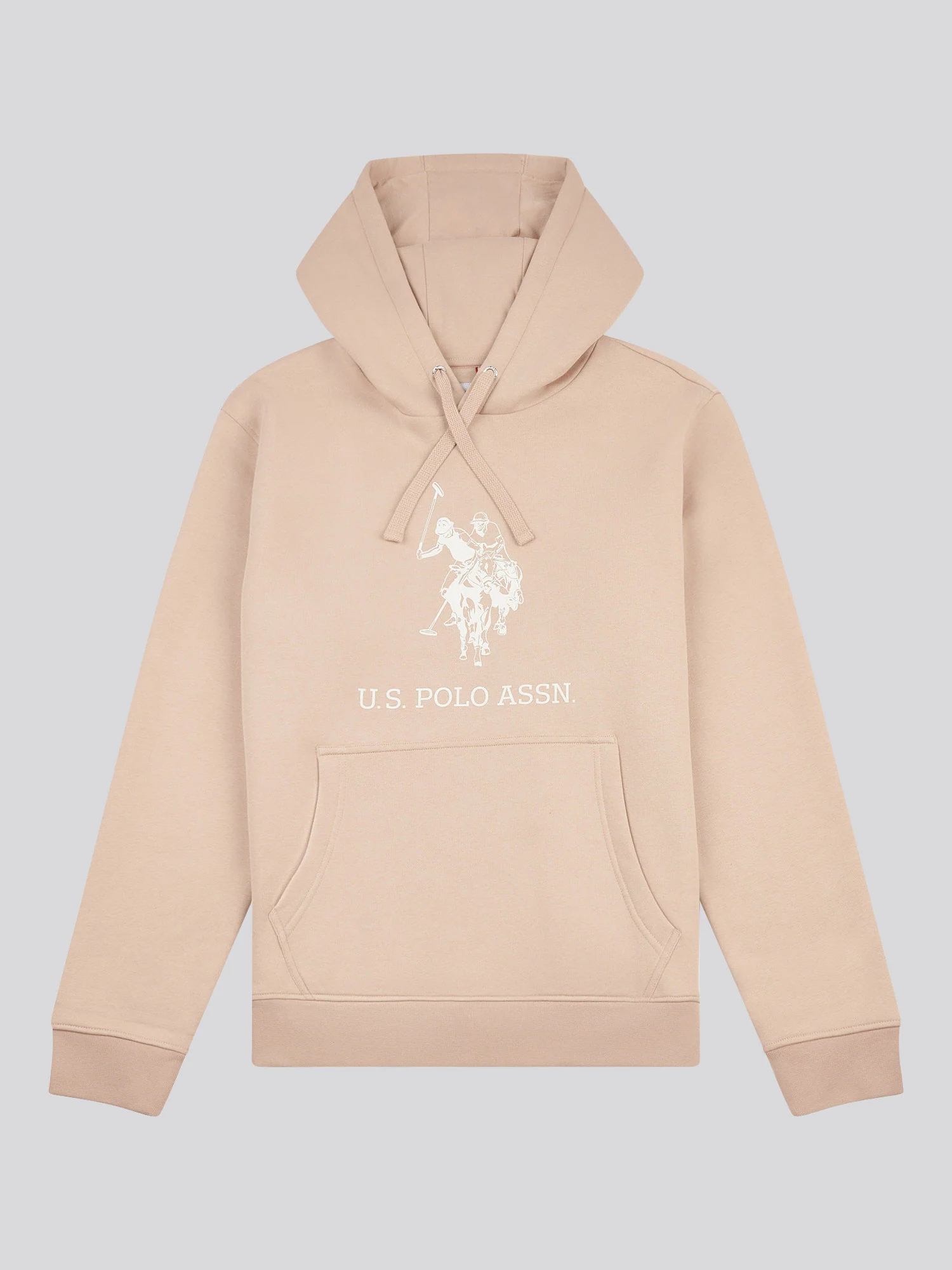 Mens Rider Brush Back Hoodie in Doeskin - Image 5