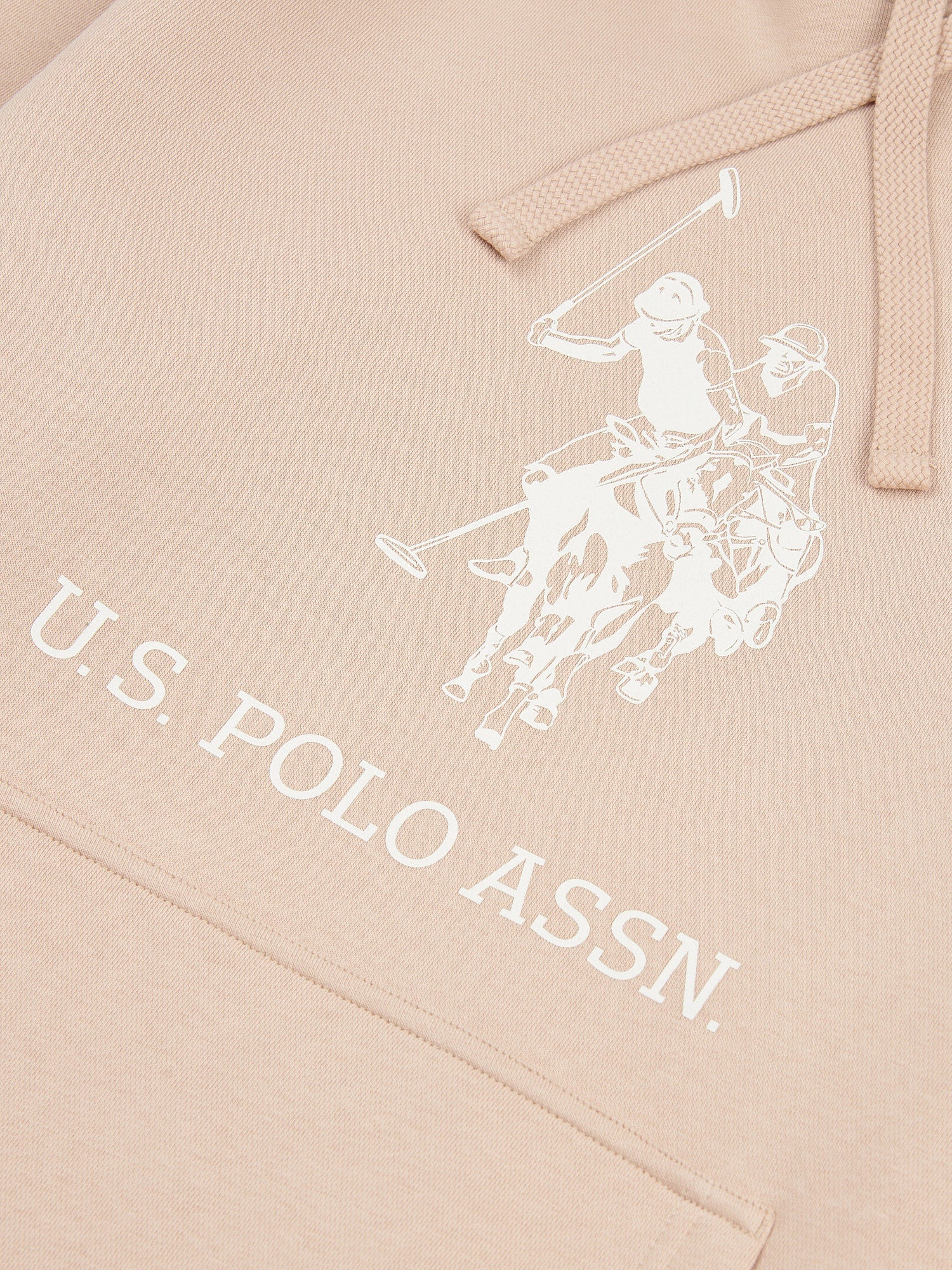 Mens Rider Brush Back Hoodie in Doeskin - Image 7