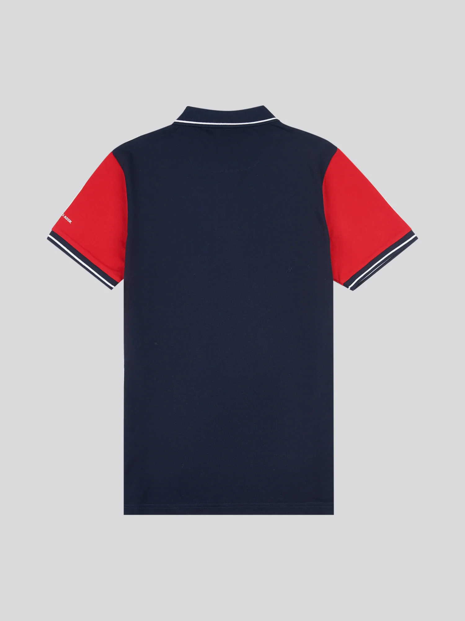 Mens Sash Pique Polo Shirt Dark Sapphire Navy - Image 8