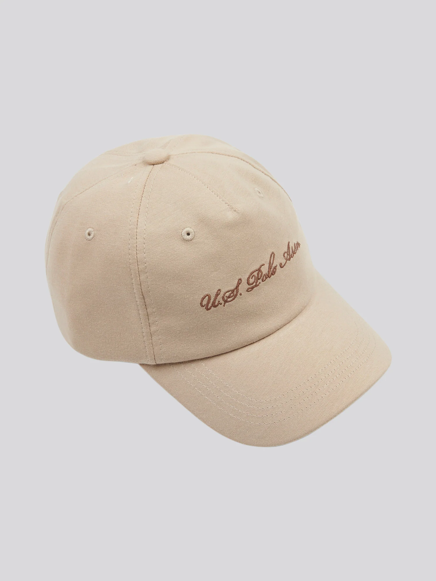 Mens Script Logo Jersey Cap in Doeskin