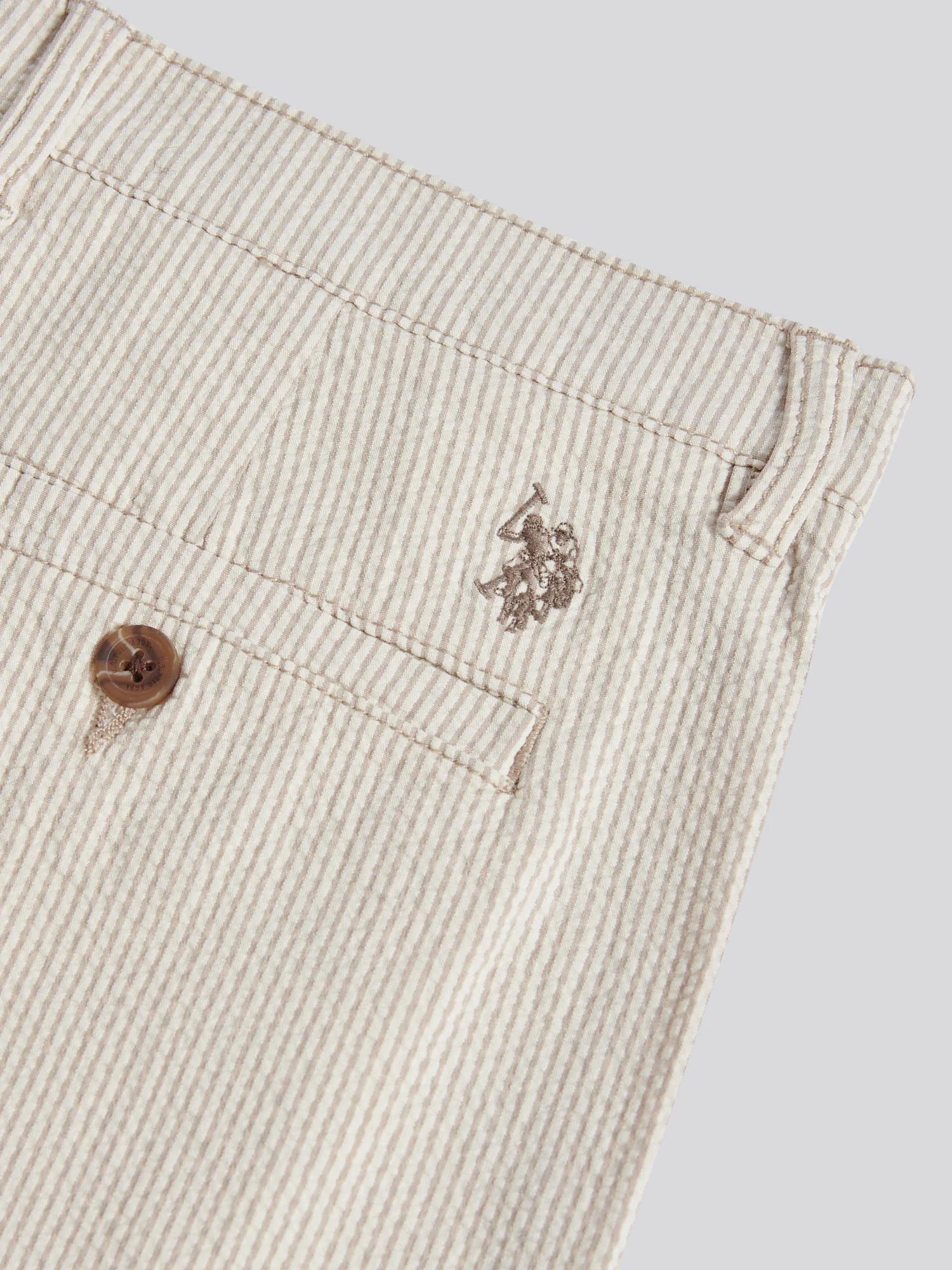 Mens Seersucker Chino Short Atmosphere - Image 7