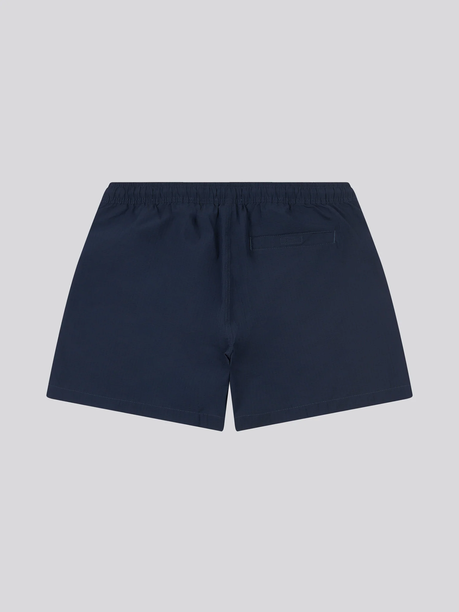 Mens Seersucker Swim Short in Dark Sapphire Navy - Image 7
