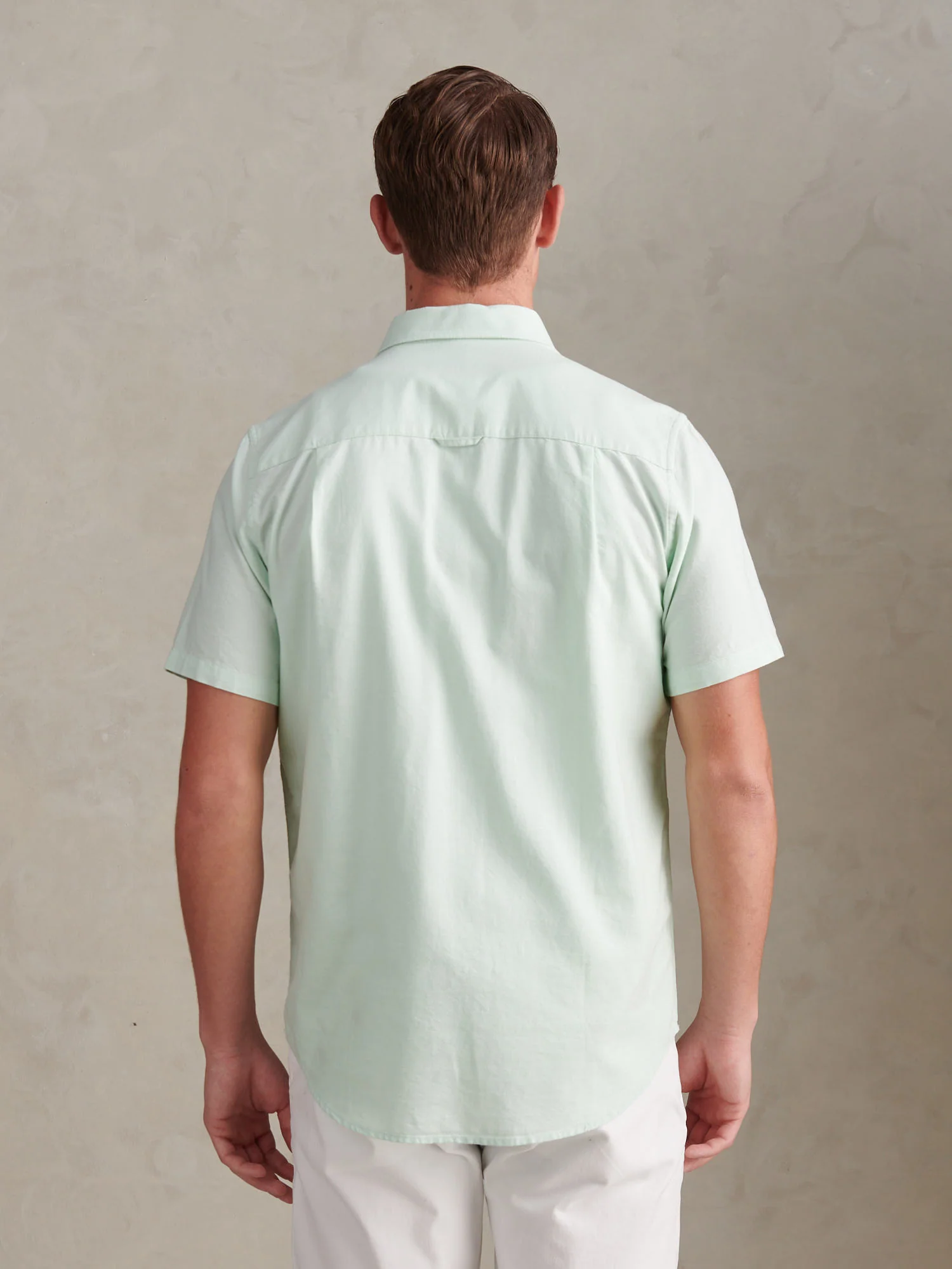 Mens Short Sleeve Oxford Shirt Bay - Image 4