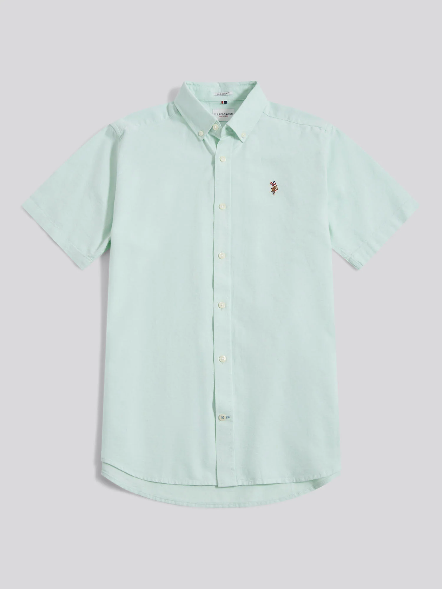 Mens Short Sleeve Oxford Shirt Bay - Image 5