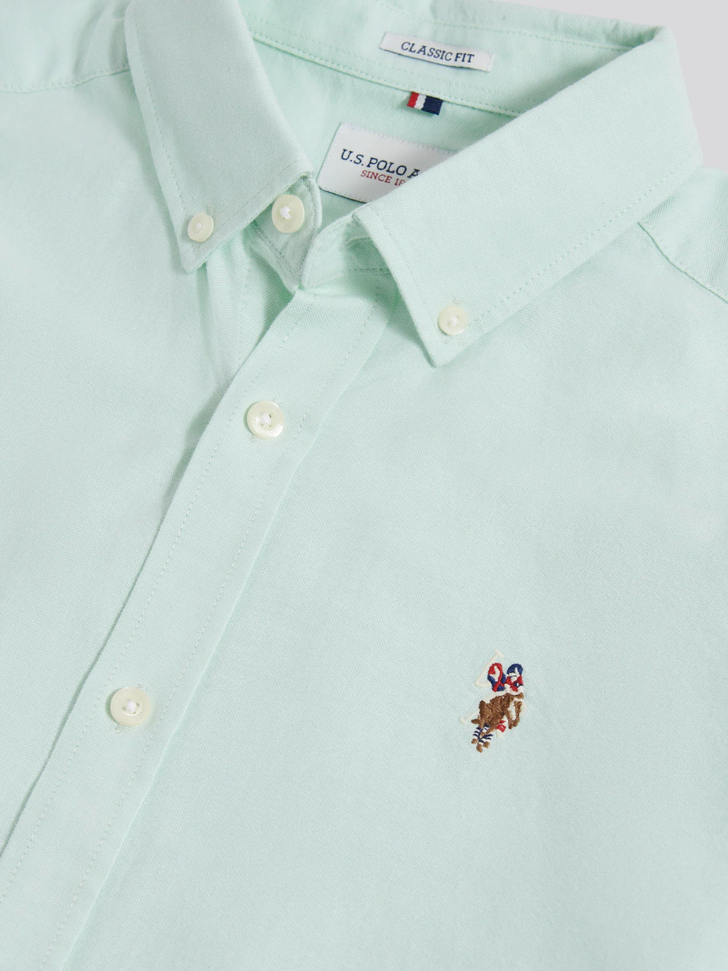 Mens Short Sleeve Oxford Shirt Bay - Image 7