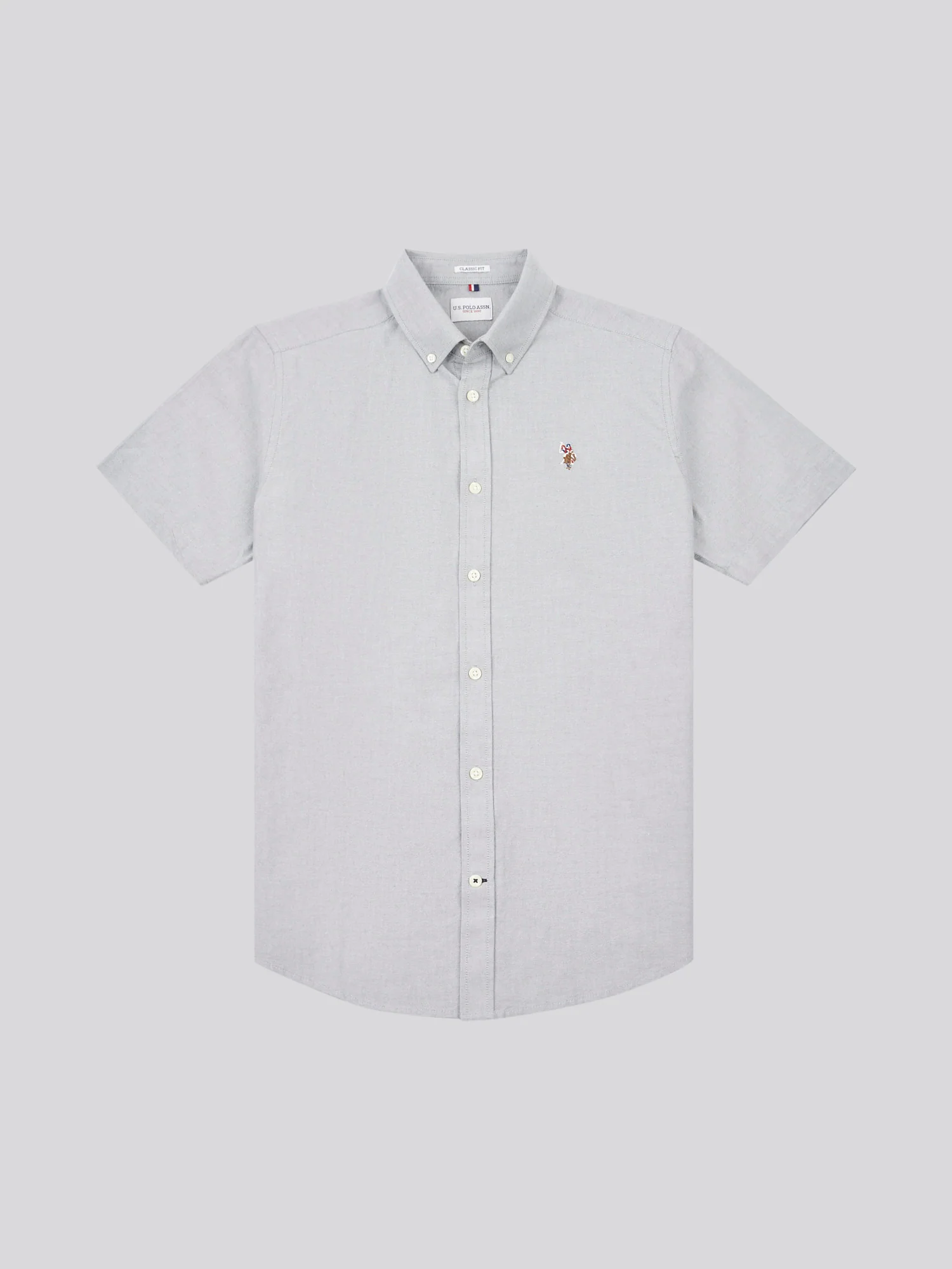 Mens Short Sleeve Oxford Shirt Mulled Basil - Image 5