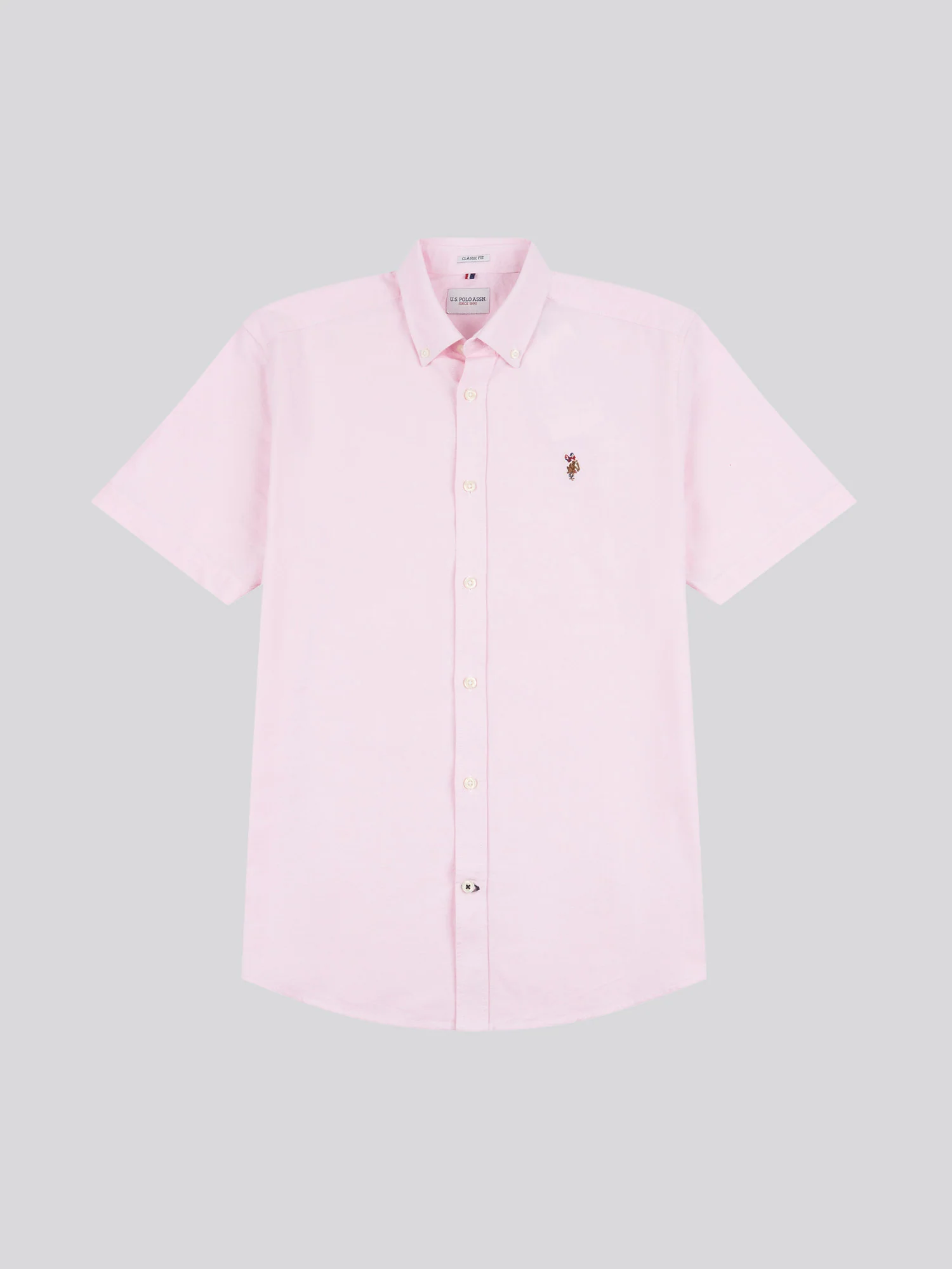 Mens  Short Sleeve Oxford Shirt Orchid Pink - Image 5