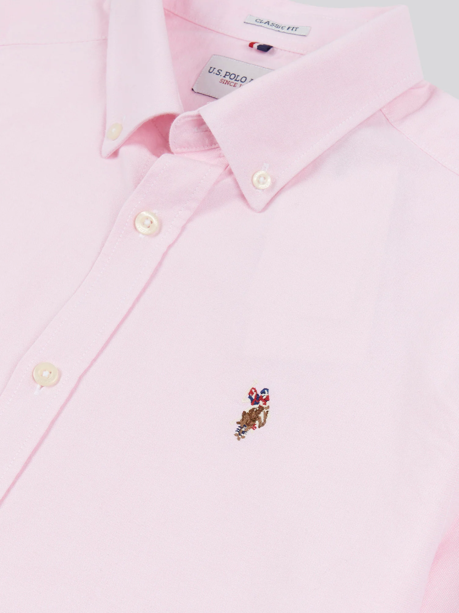 Mens  Short Sleeve Oxford Shirt Orchid Pink - Image 6
