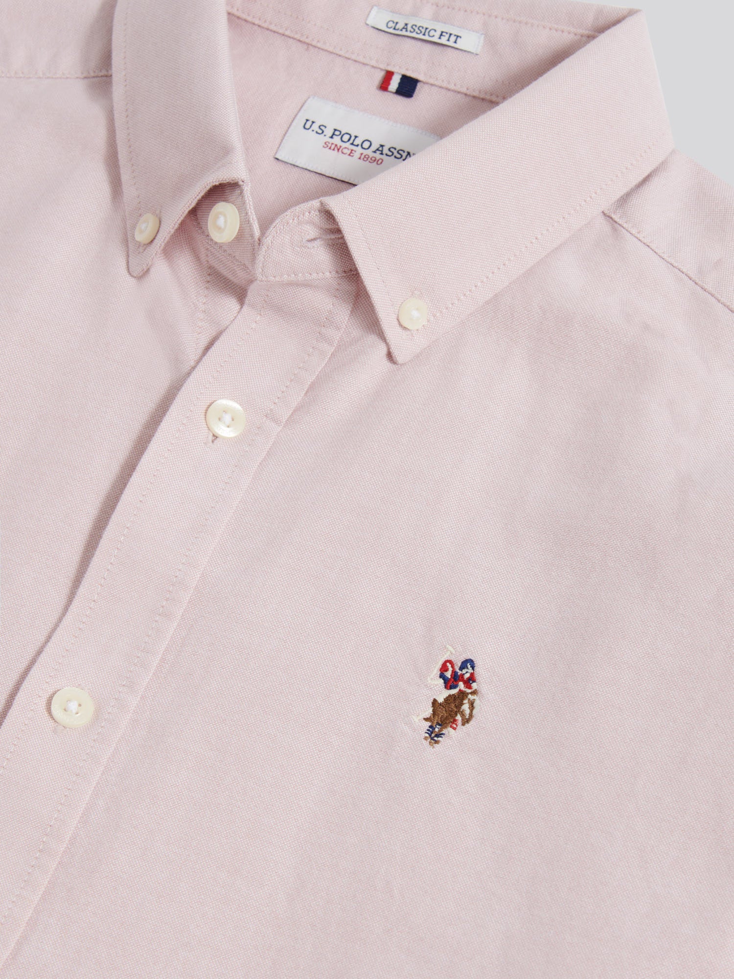 Mens  Short Sleeve Oxford Shirt Sepia Rose - Image 7