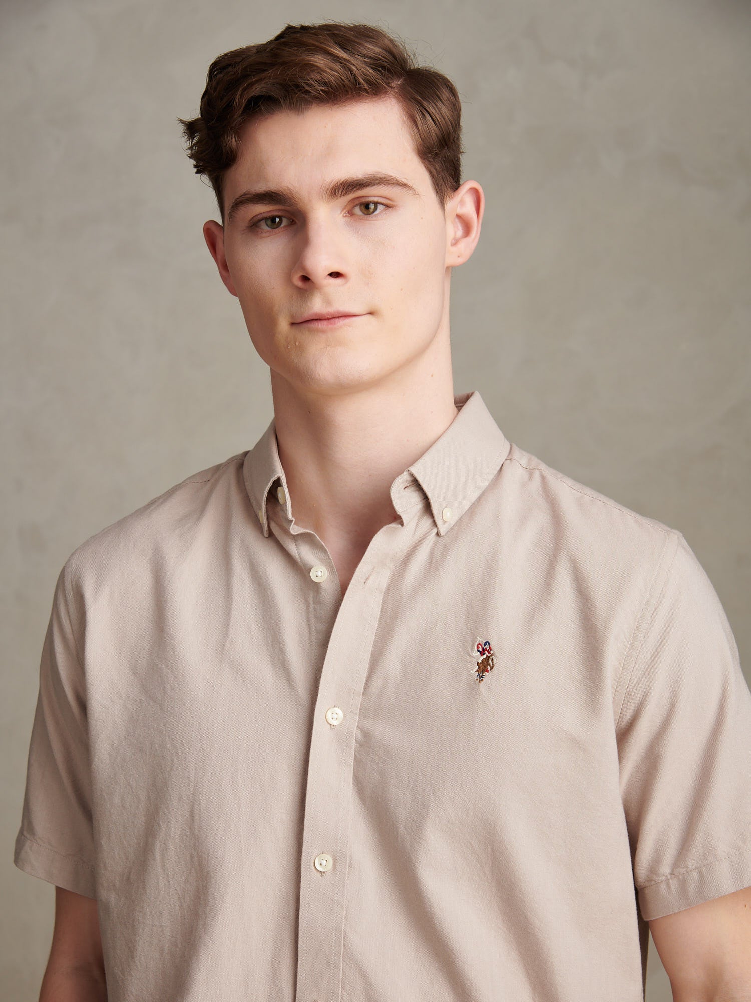 Mens Short Sleeve Oxford Shirt String - Image 2