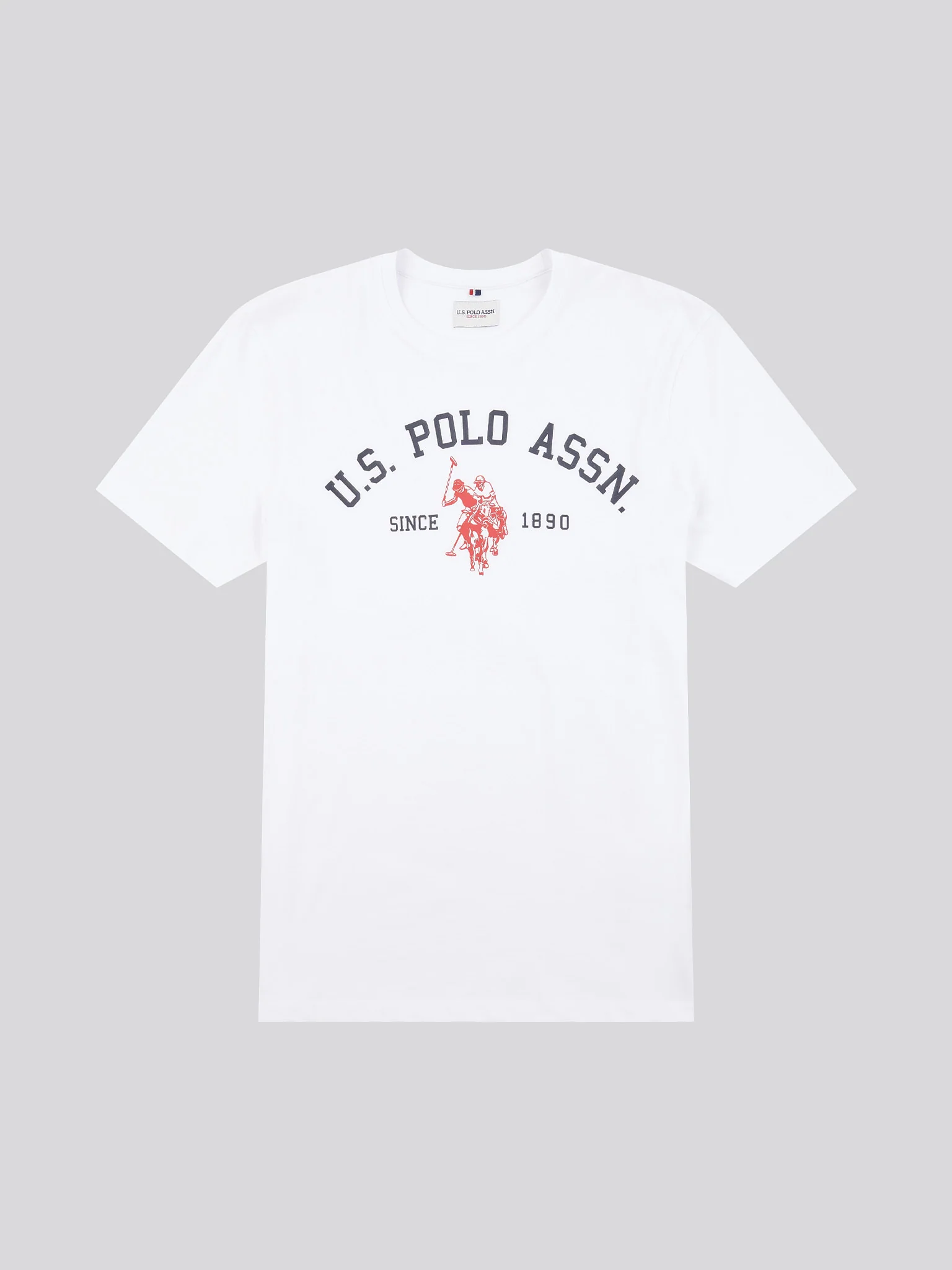 Mens Signature Arch Print T-Shirt Bright White - Image 5