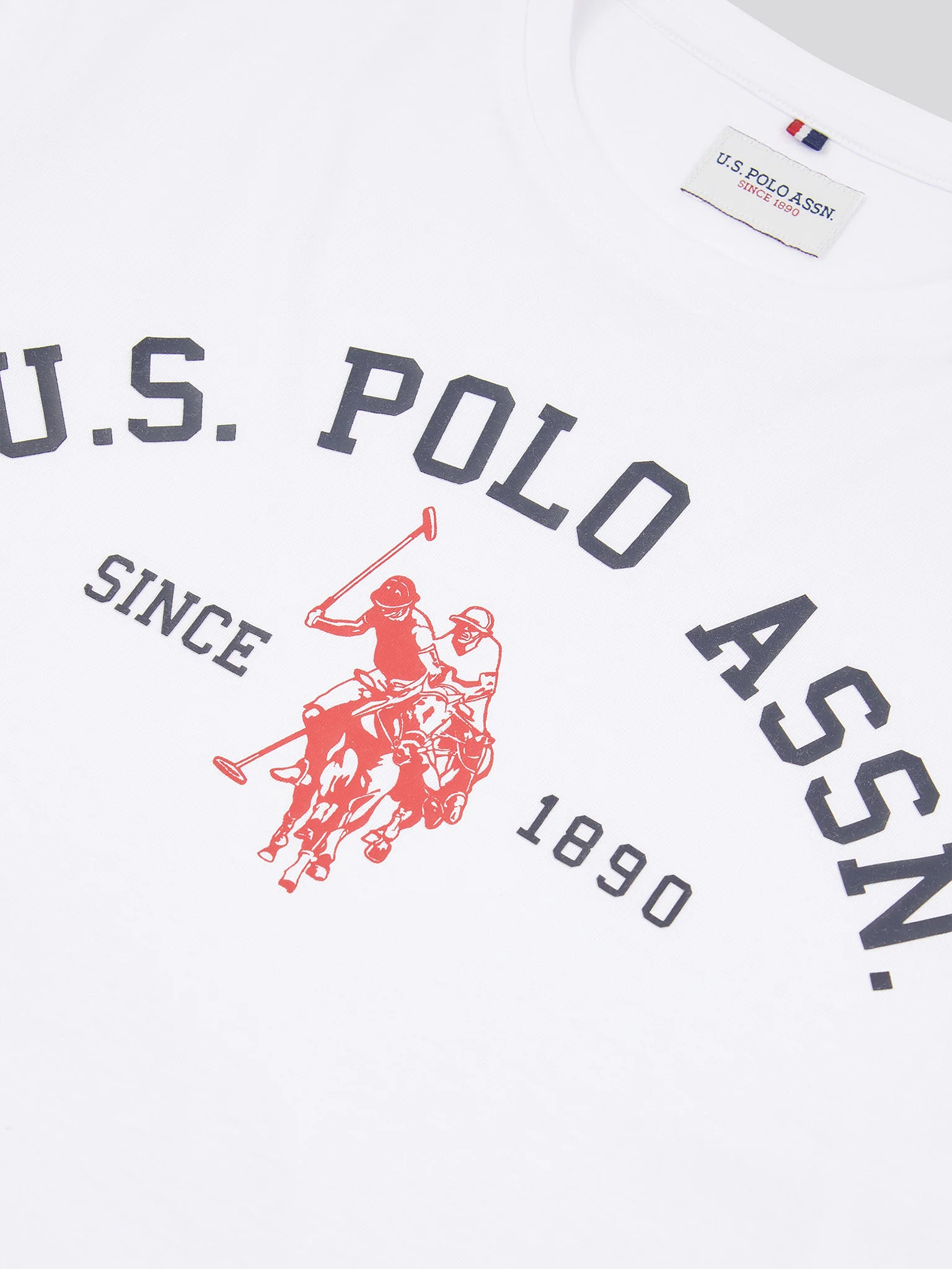 Mens Signature Arch Print T-Shirt Bright White - Image 7
